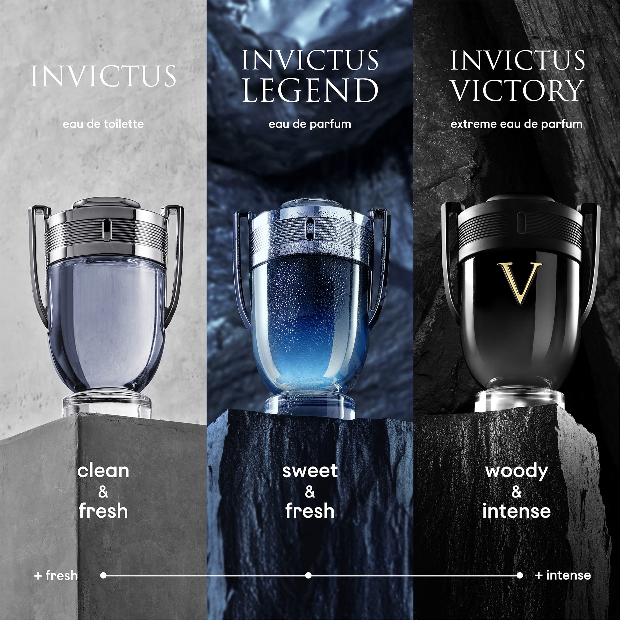 Invictus Victory By Paco Rabanne Extreme For Men EDP 3.4 oz - Thumbnail 2