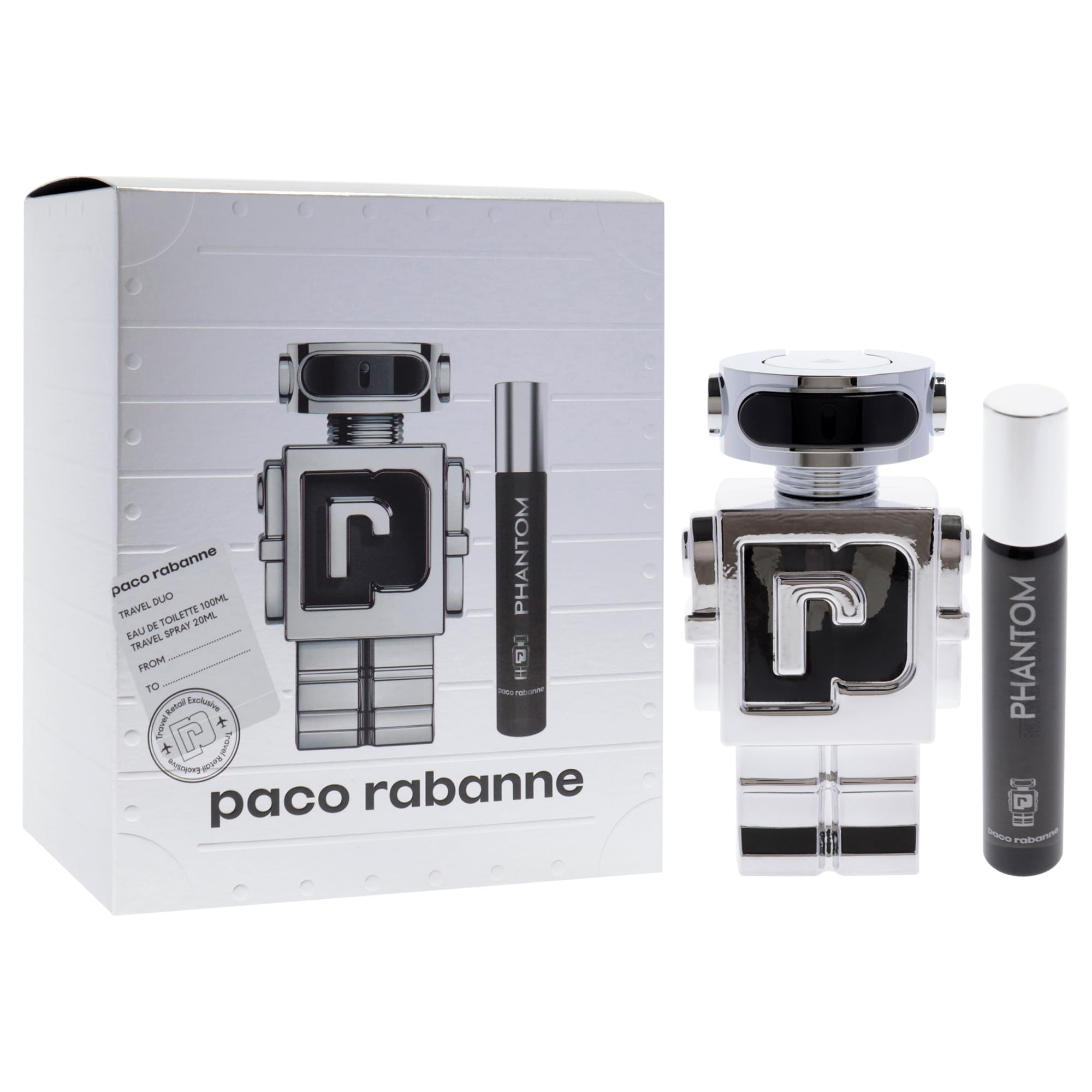 Phantom By Paco Rabanne 2 Piece Set Includes: + For Men EDT 3.4 oz - Thumbnail 3