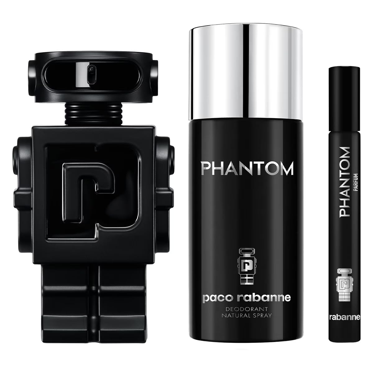[Set] Paco Rabanne Phantom 3 Piece Set For Men 3.4 oz