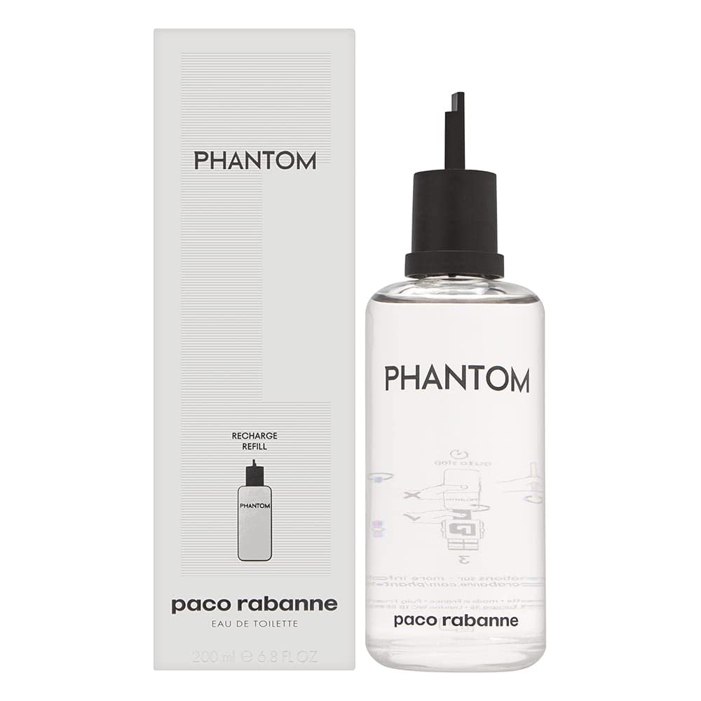 Phantom By Paco Rabanne Recharge Refill For Men EDT 6.8 oz