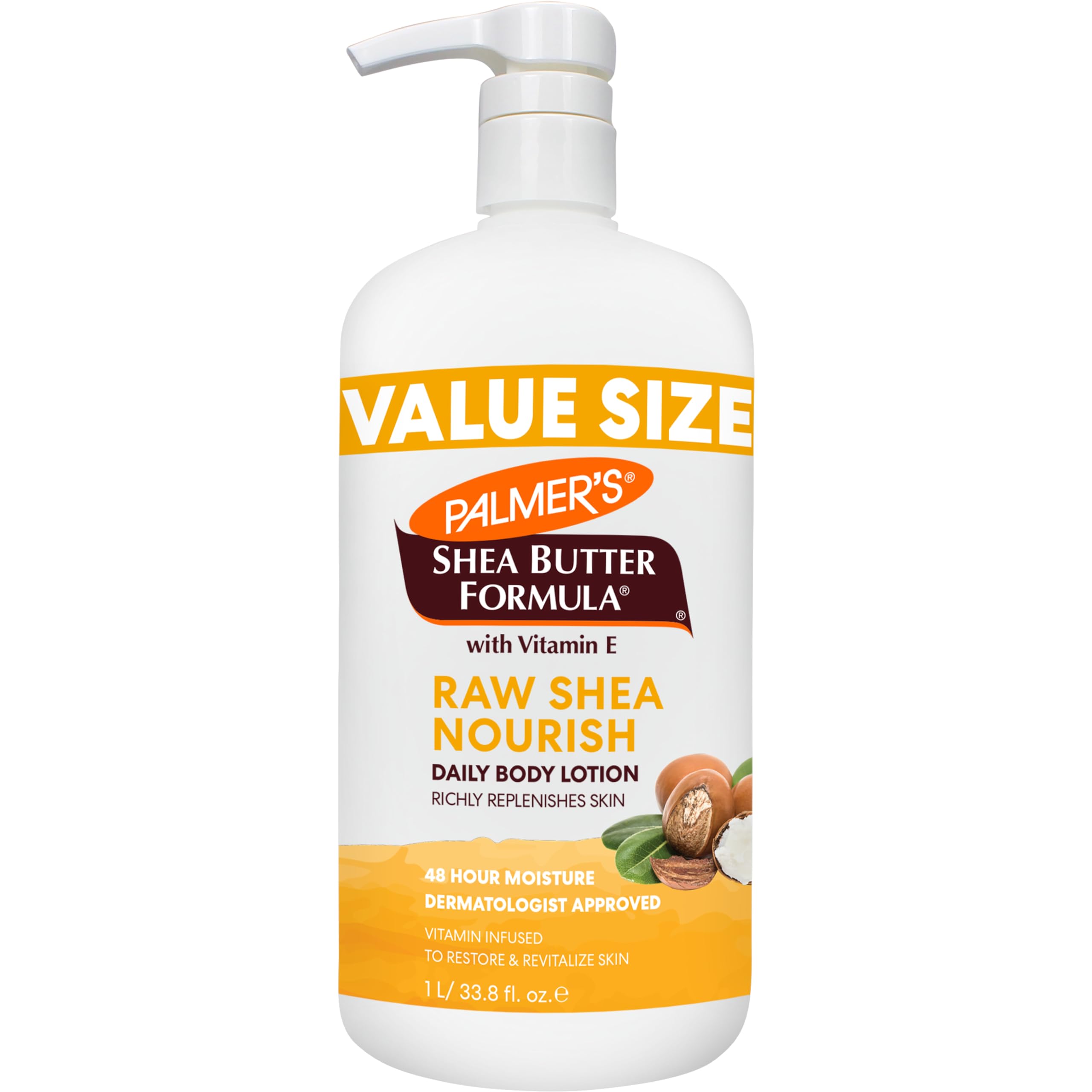 Palmer's Shea Butter Formula Raw Shea Nourishing Body Lotion for Dry Skin 33.8