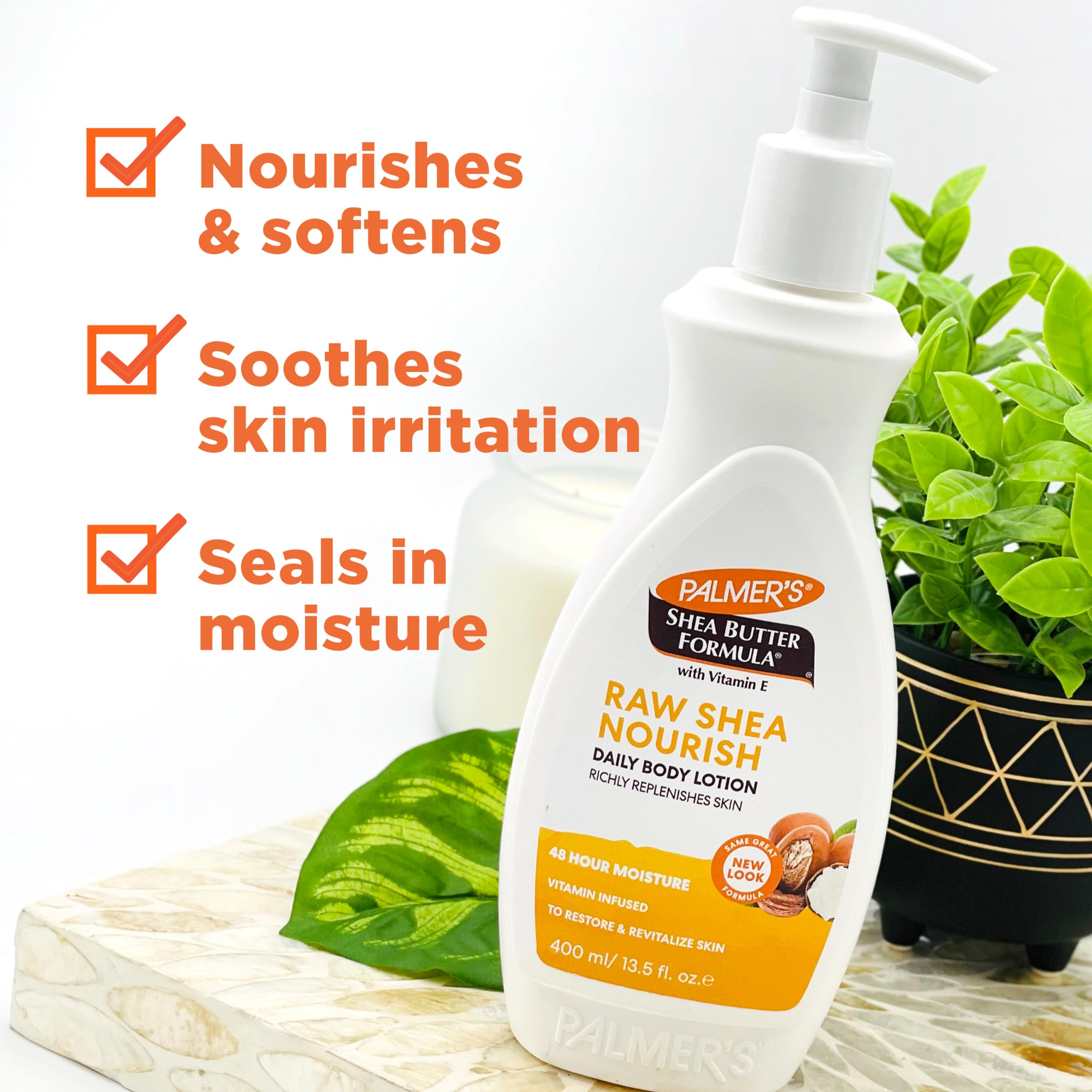 Palmer's Shea Formula Raw Shea Body Lotion Pump Bottle 13.5 oz - Thumbnail 2