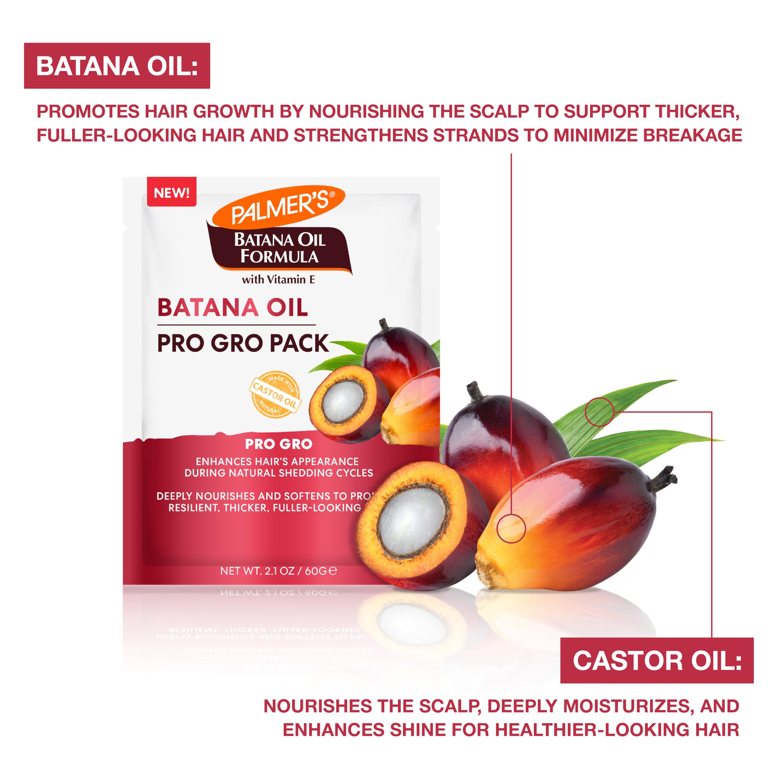 Palmer's Batana Oil Formula Pro Gro Hair Mask Hydrating Nourishing Conditioner - Thumbnail 2