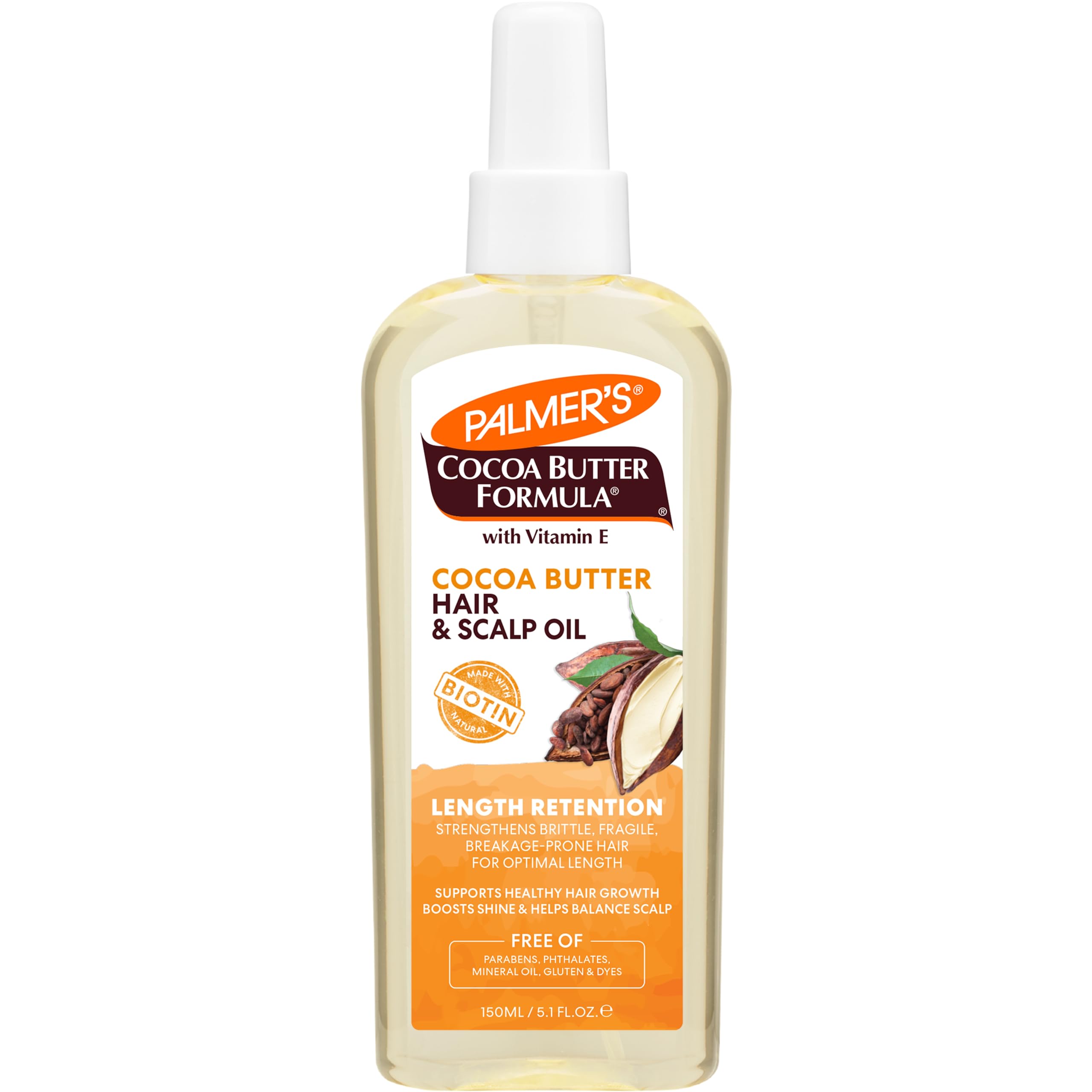 Palmer's Cocoa Butter Biotin Length Retention Hair and Scalp Oil 5.1 oz