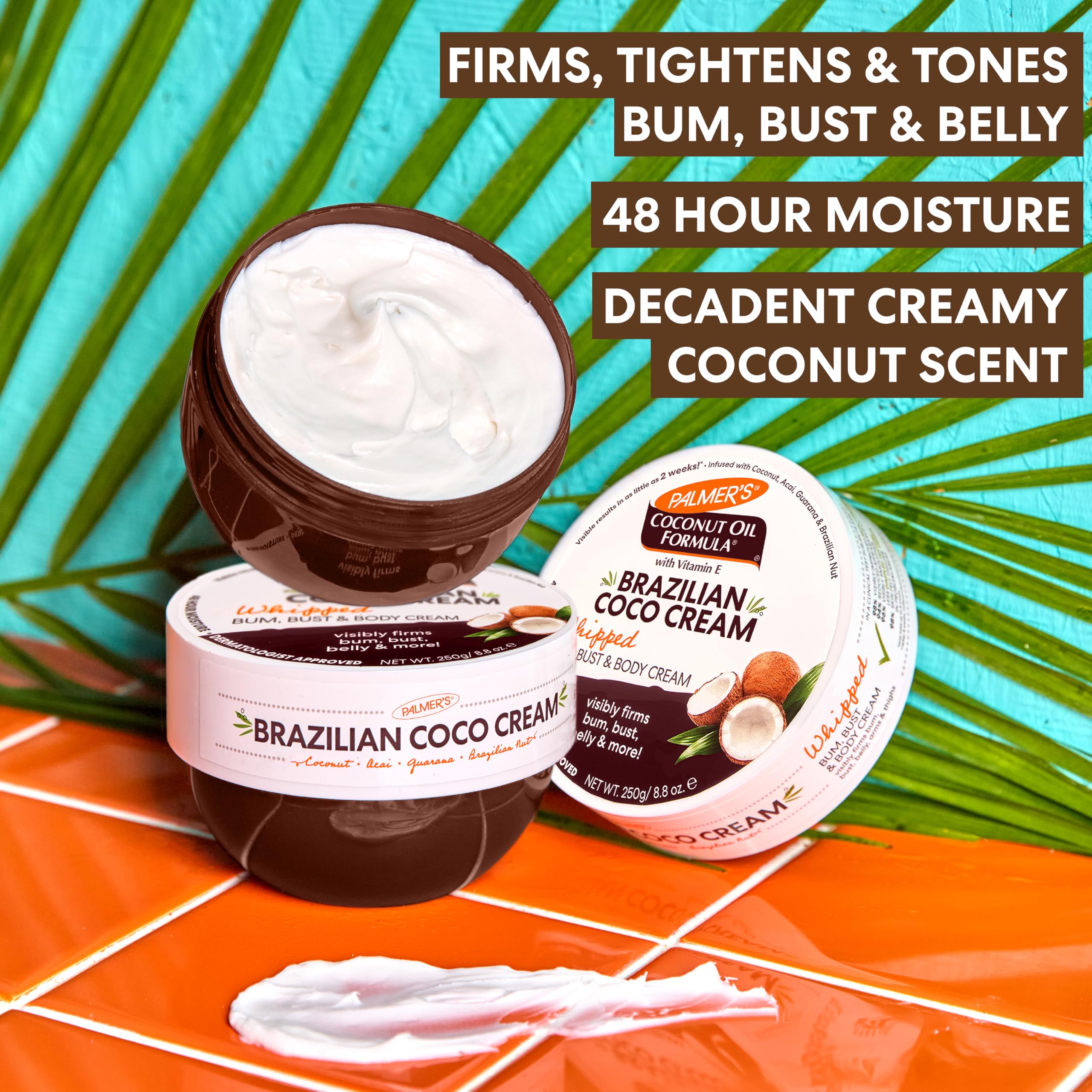 Palmers Coconut Oil Formula Brazilian Coco Cream To Firm the Bum Bust Body 8.8 - Thumbnail 2