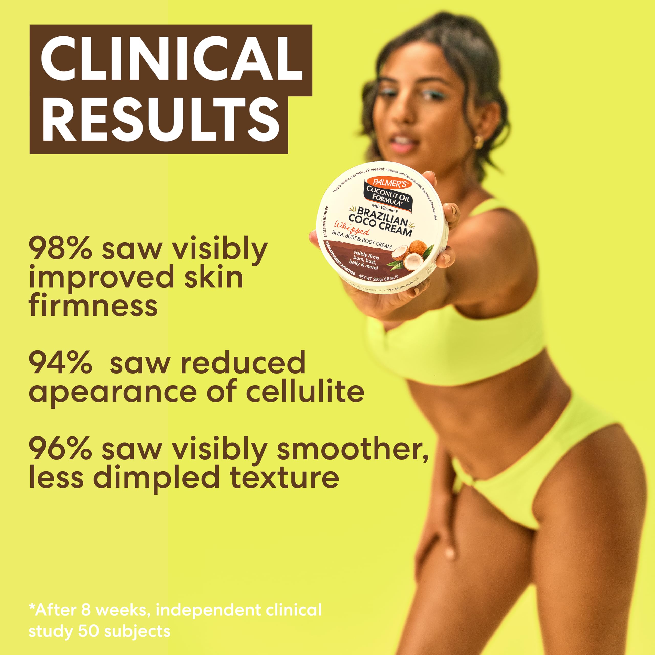 Palmers Coconut Oil Formula Brazilian Coco Cream To Firm the Bum Bust Body 8.8 - Thumbnail 3