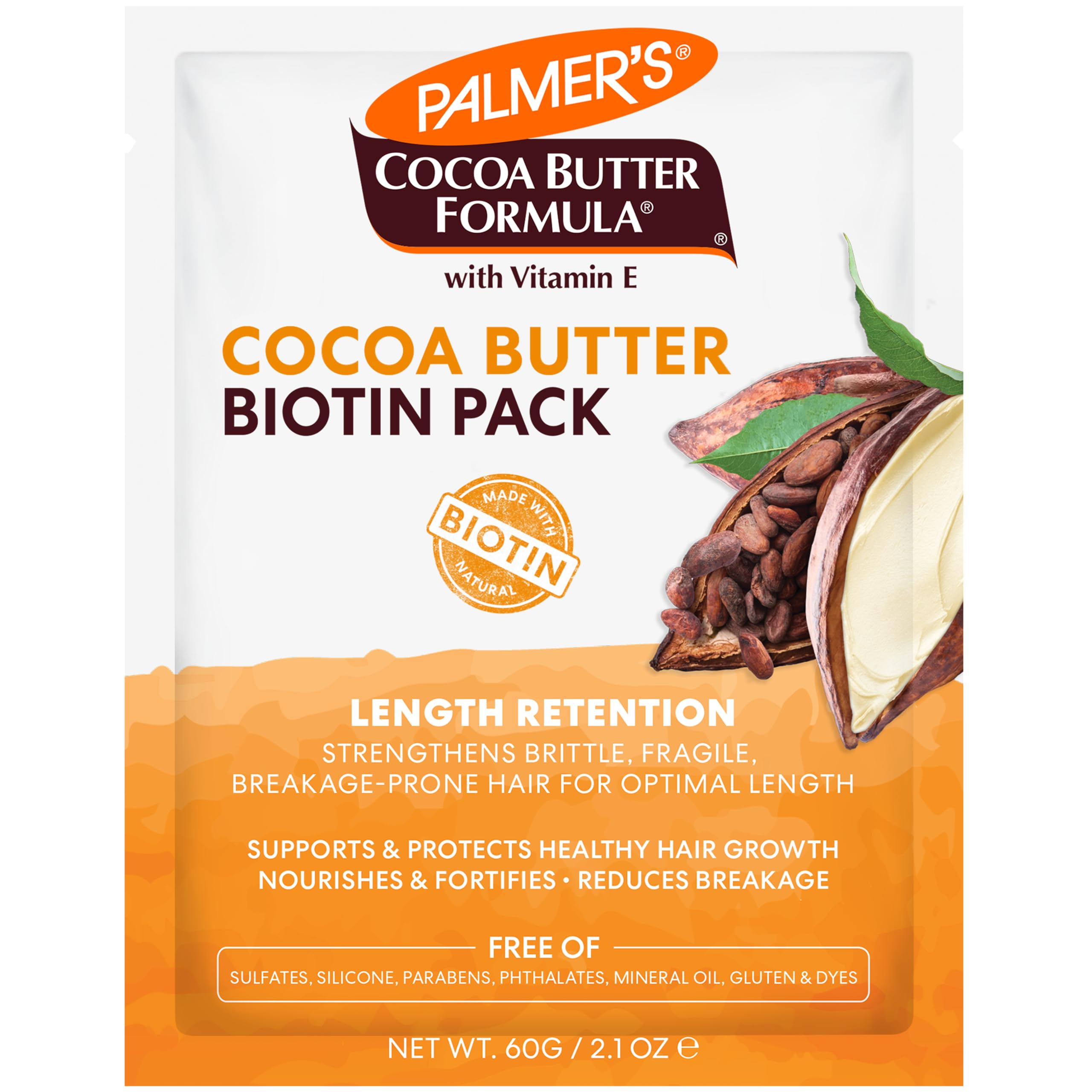 Palmer's Cocoa Butter Biotin Length Retention Biotin Pack 2.1 oz