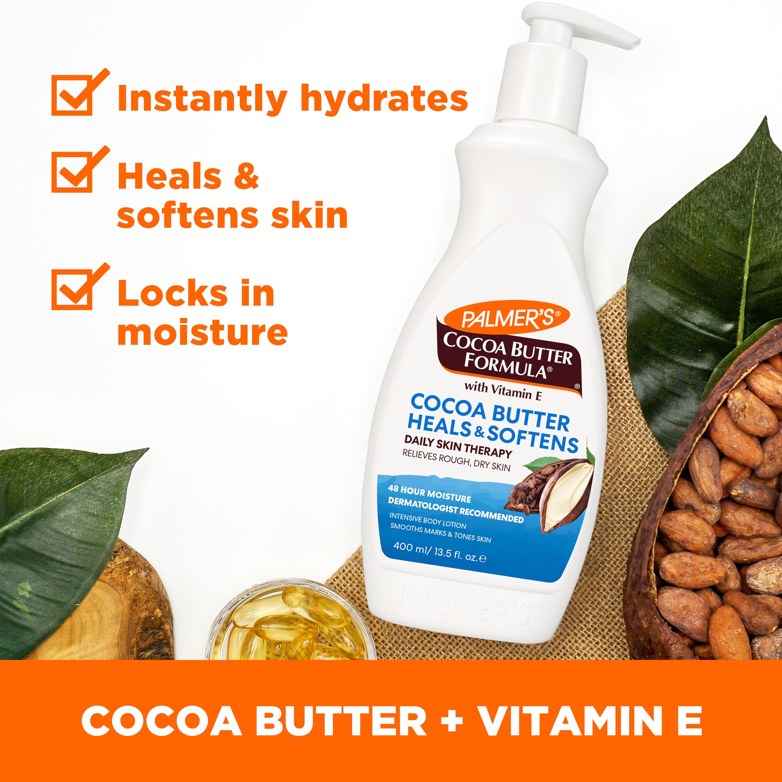 Palmer's Cocoa Butter Formula Daily Skin Therapy Cocoa Butter Body Lotion for - Thumbnail 2