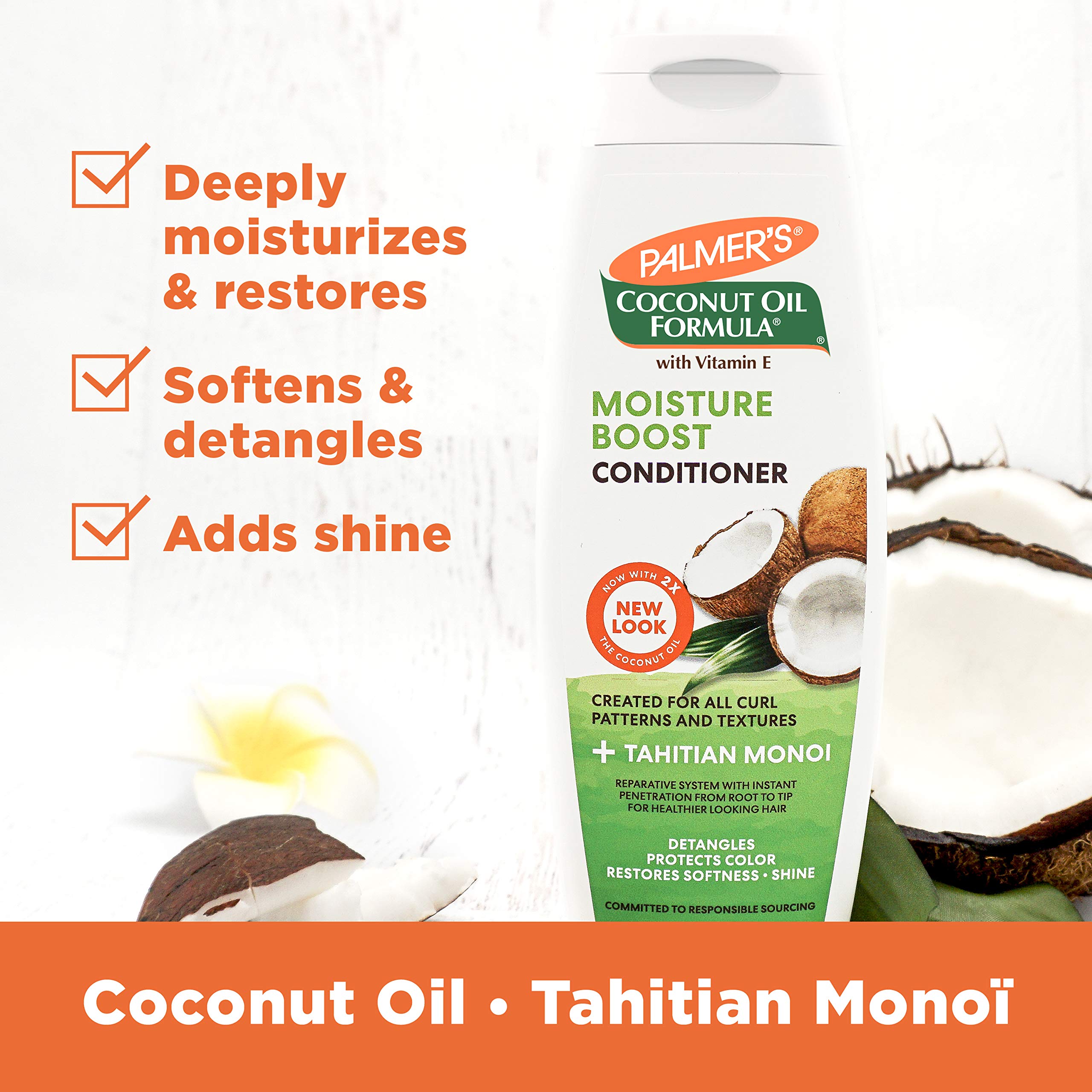 Palmer's Coconut Oil Formula Moisture Boost Conditioner 13.5 Fl Oz - Thumbnail 3