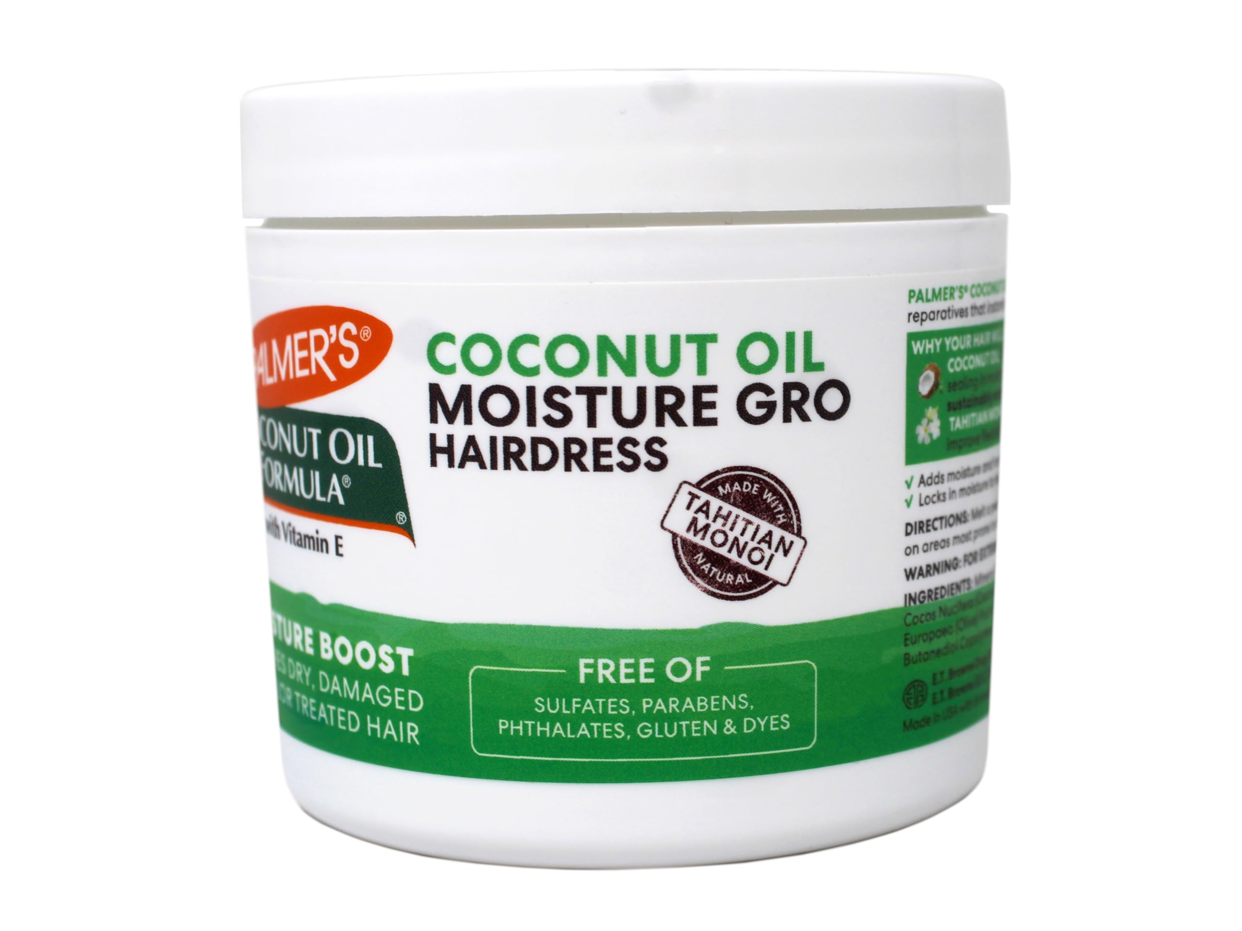 Palmer's Coconut Oil Moisture Gro Hairdress Jar 155 ml (5.25 oz) - Thumbnail 2