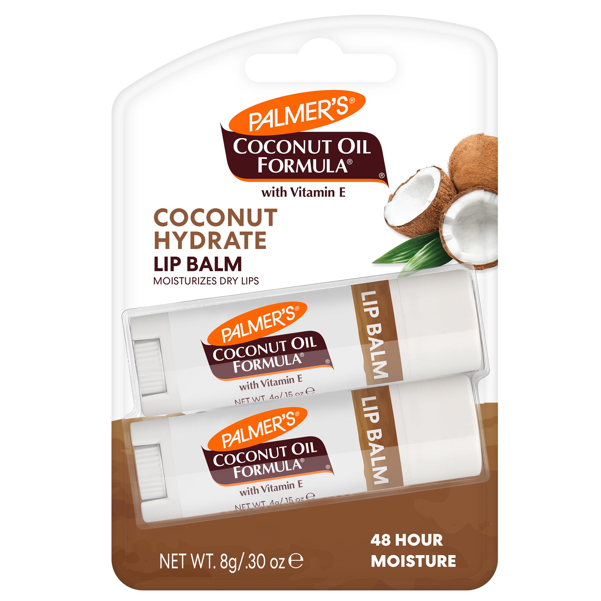Palmer's Coconut Oil Formula Lip Balm Duo All Day Moisturization Hydrates Dry - Thumbnail 2
