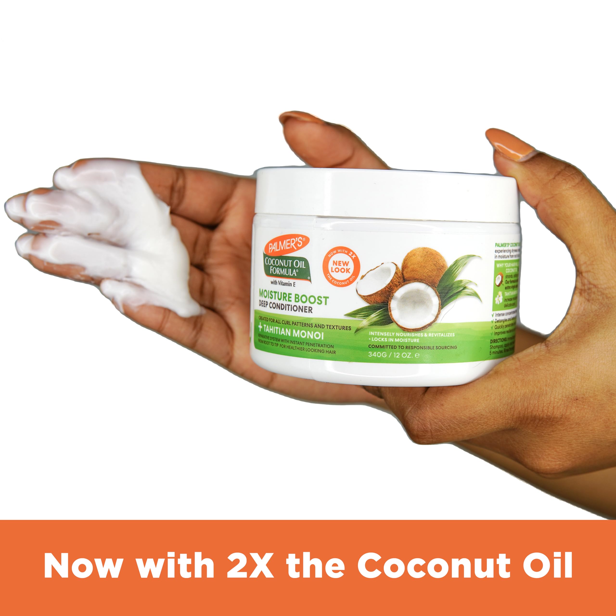 Palmer's Coconut Oil Formula Moisture Boost Deep Conditioner . 12 oz - Thumbnail 3