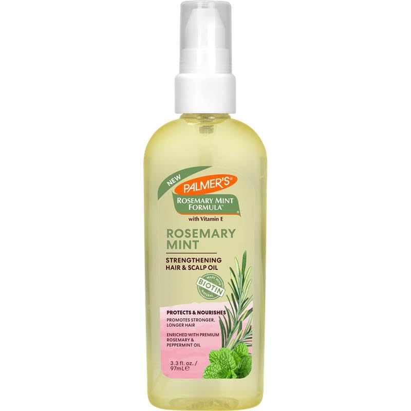 Palmer's Hair Oil Rosemary Mint Strengthening Hair Scalp Oil 3.3 Fl. Oz Helps