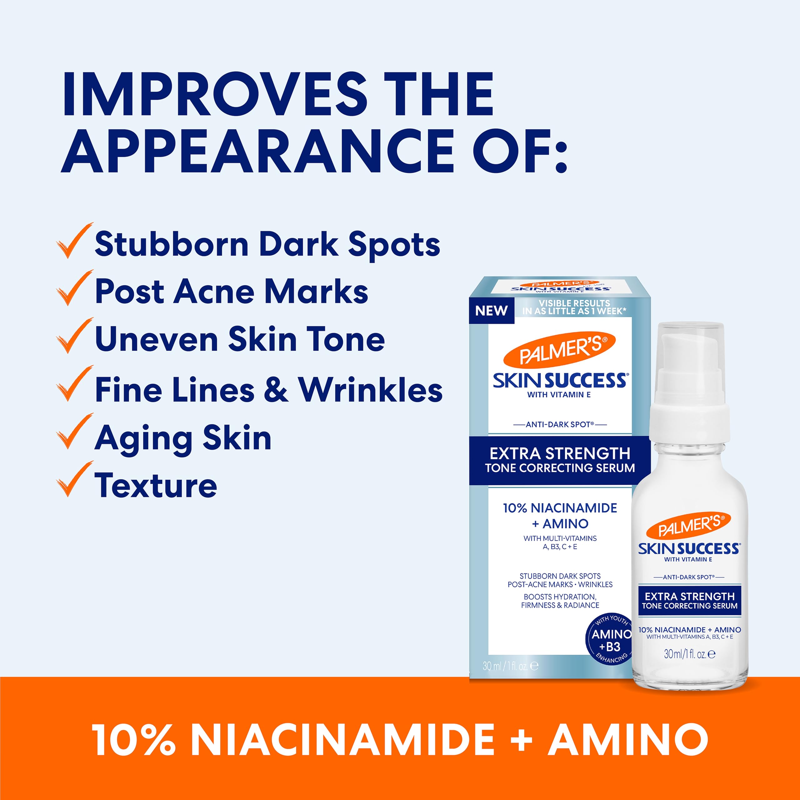 Palmer's Skin Success Extra Strength Tone Correcting Face Serum 1.0 Fl Oz Dark - Thumbnail 2