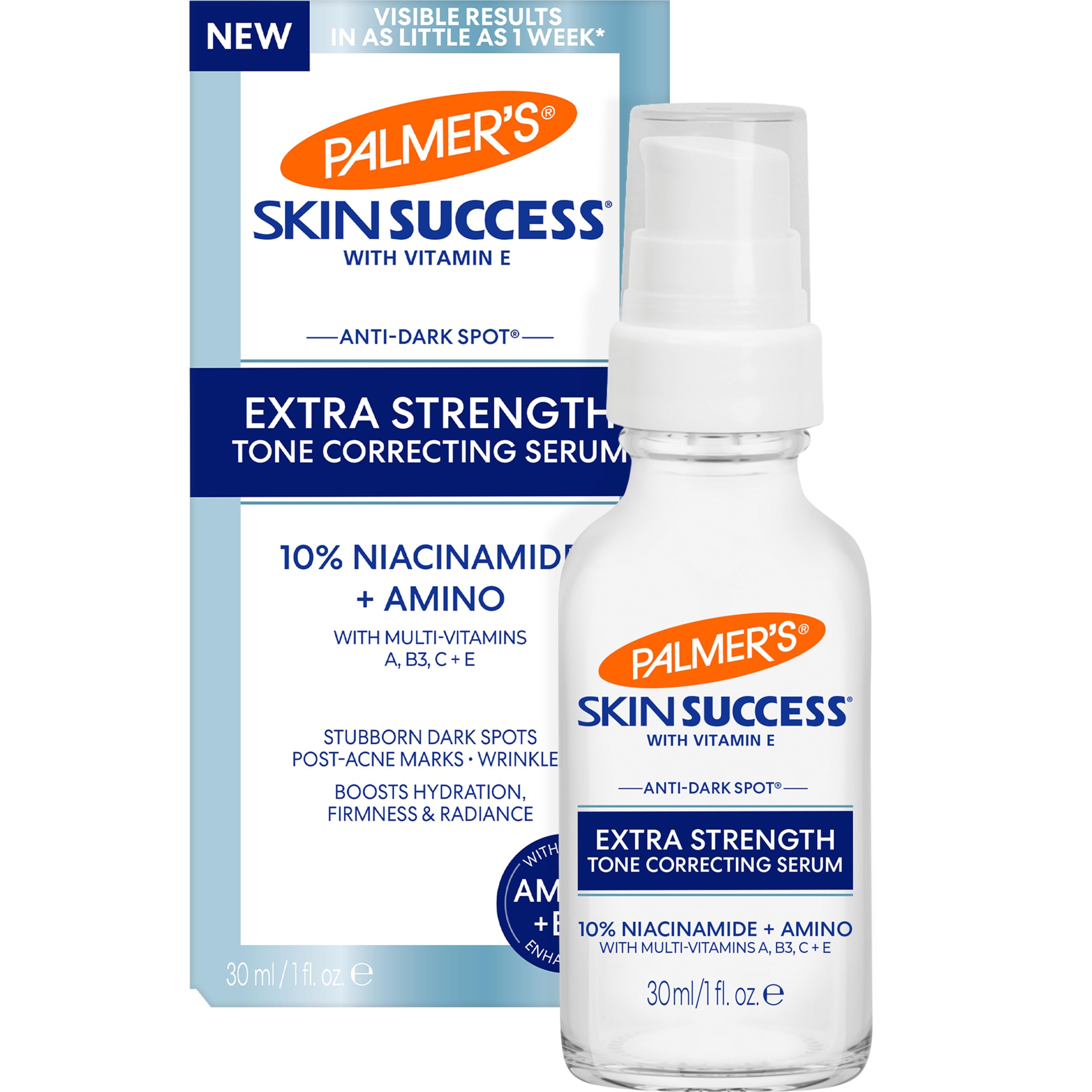 Palmer's Skin Success Extra Strength Tone Correcting Face Serum 1.0 Fl Oz Dark