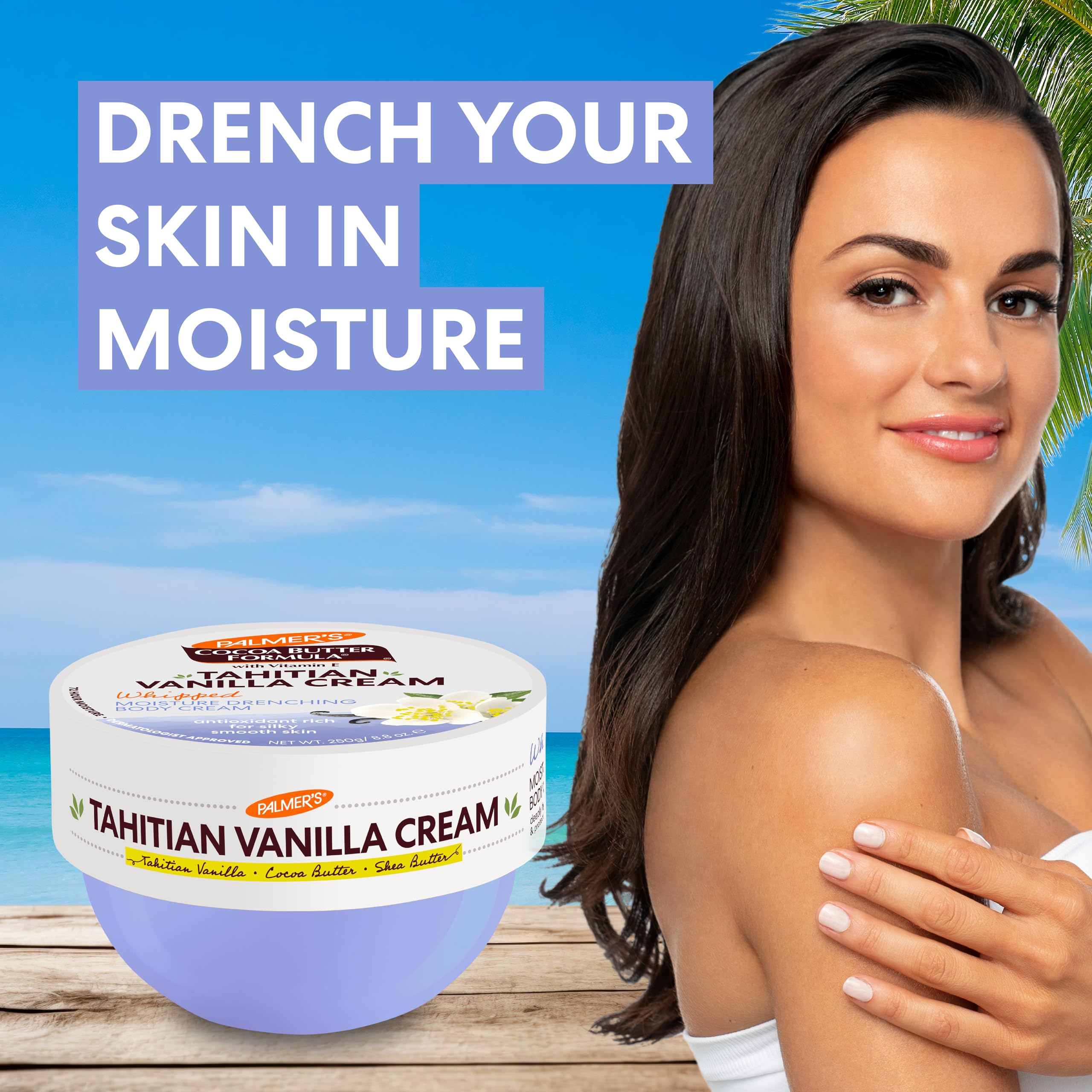 Palmer's Cocoa Butter Formula Body Cream Moisture Drenching Tahitian Vanilla - Thumbnail 3