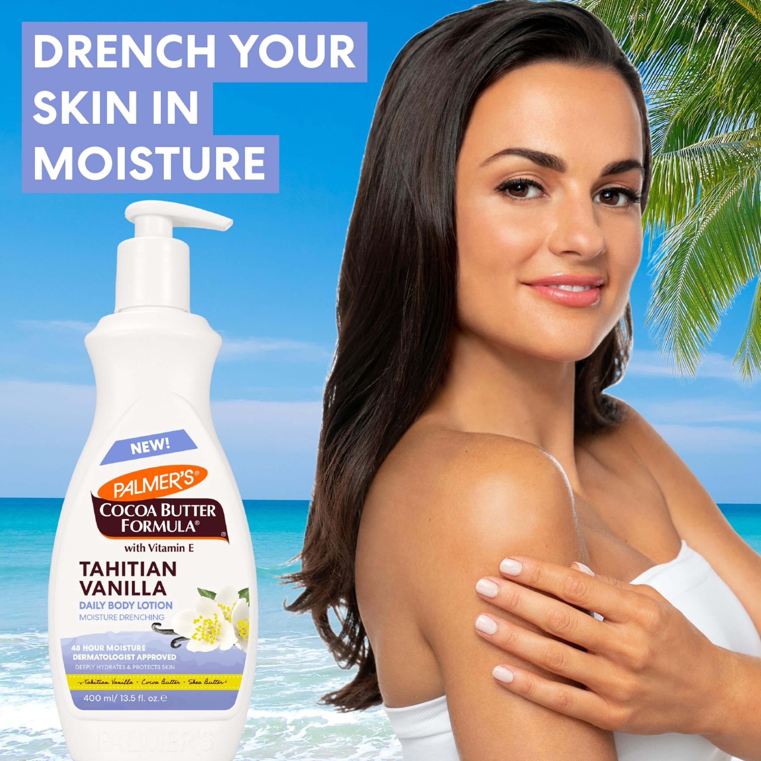 Palmer's Cocoa Butter Formula With Vitamin E Daily Body Lotion Tahitian Vanilla - Thumbnail 2