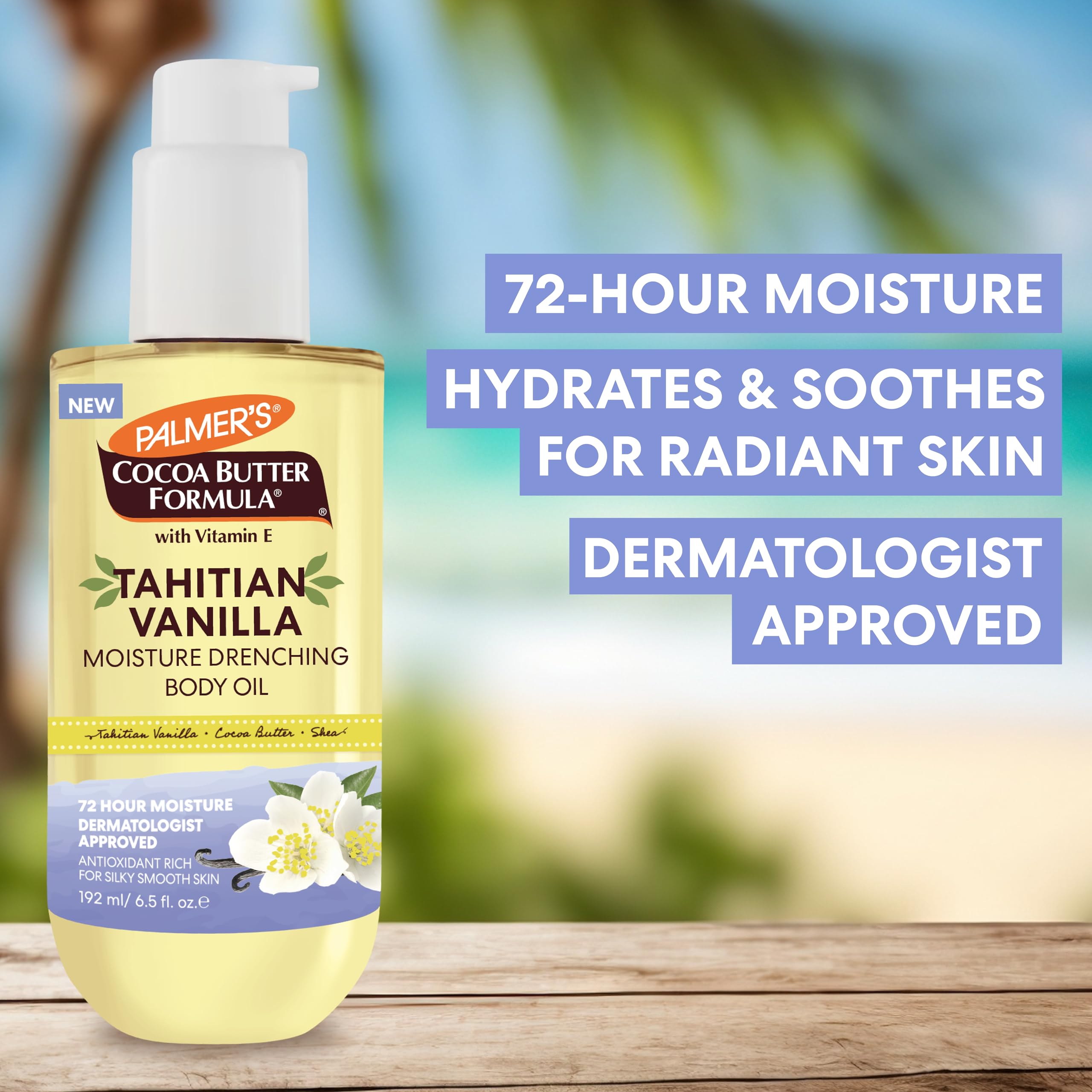 Palmer's Cocoa Butter Formula Body Oil Moisture Drenching Tahitian Vanilla 72hr - Thumbnail 3