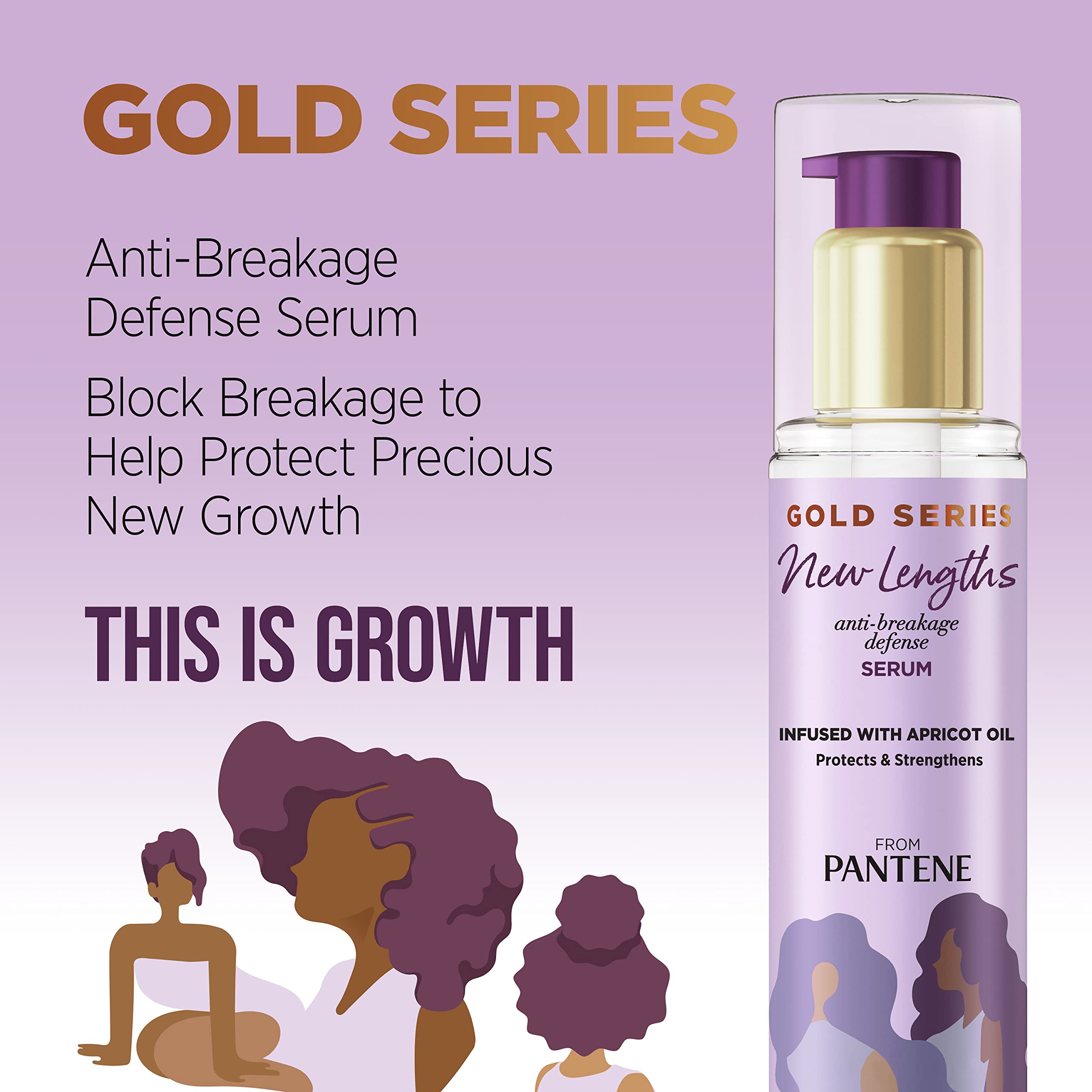 Pantene Gold Series New Length Anti Breakage Defense Serum All Hair Types 3 Fl