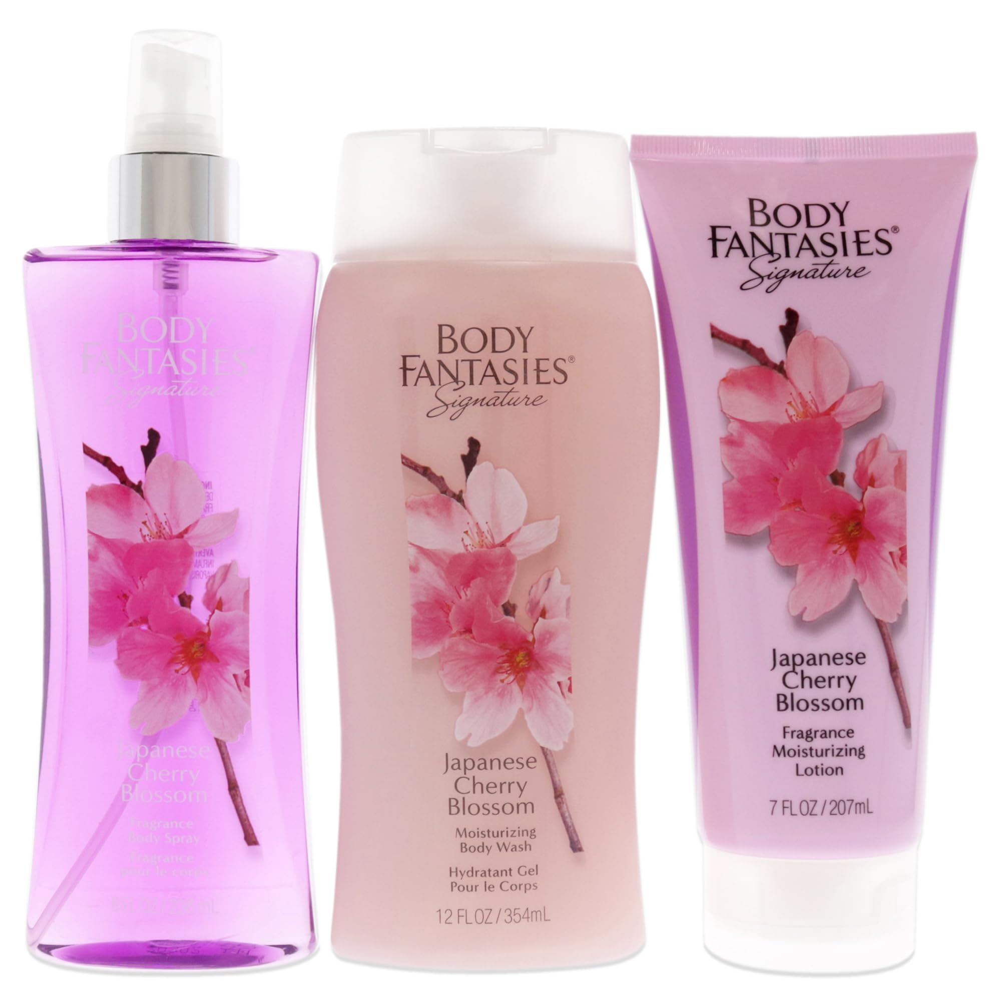 [Set] Body Fantasies Signature Japanese Cherry Blossom 3 Piece For Women - Thumbnail 1