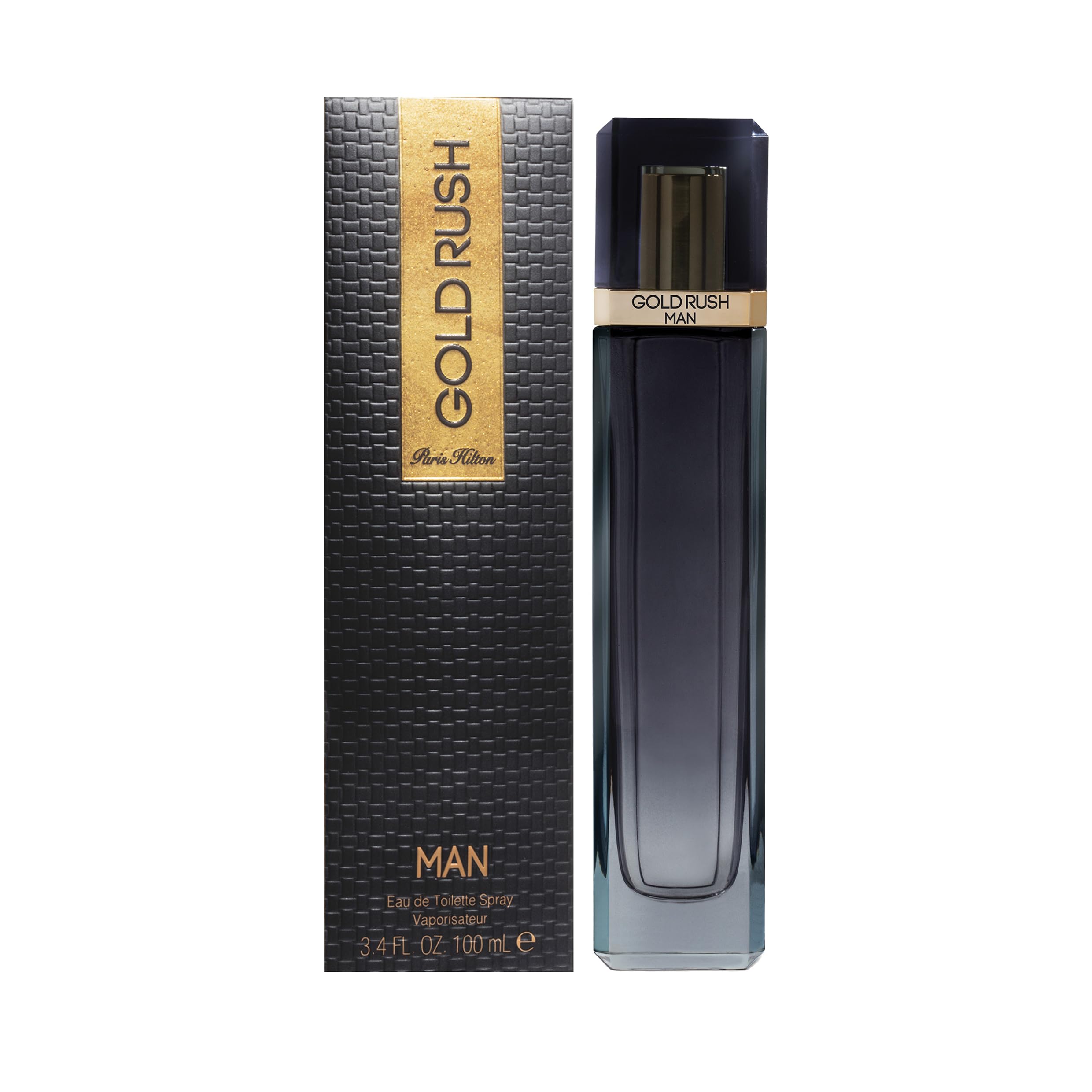 Gold Rush Man 3.4 Fl Oz By Paris Hilton Black For Men EDT - Thumbnail 2