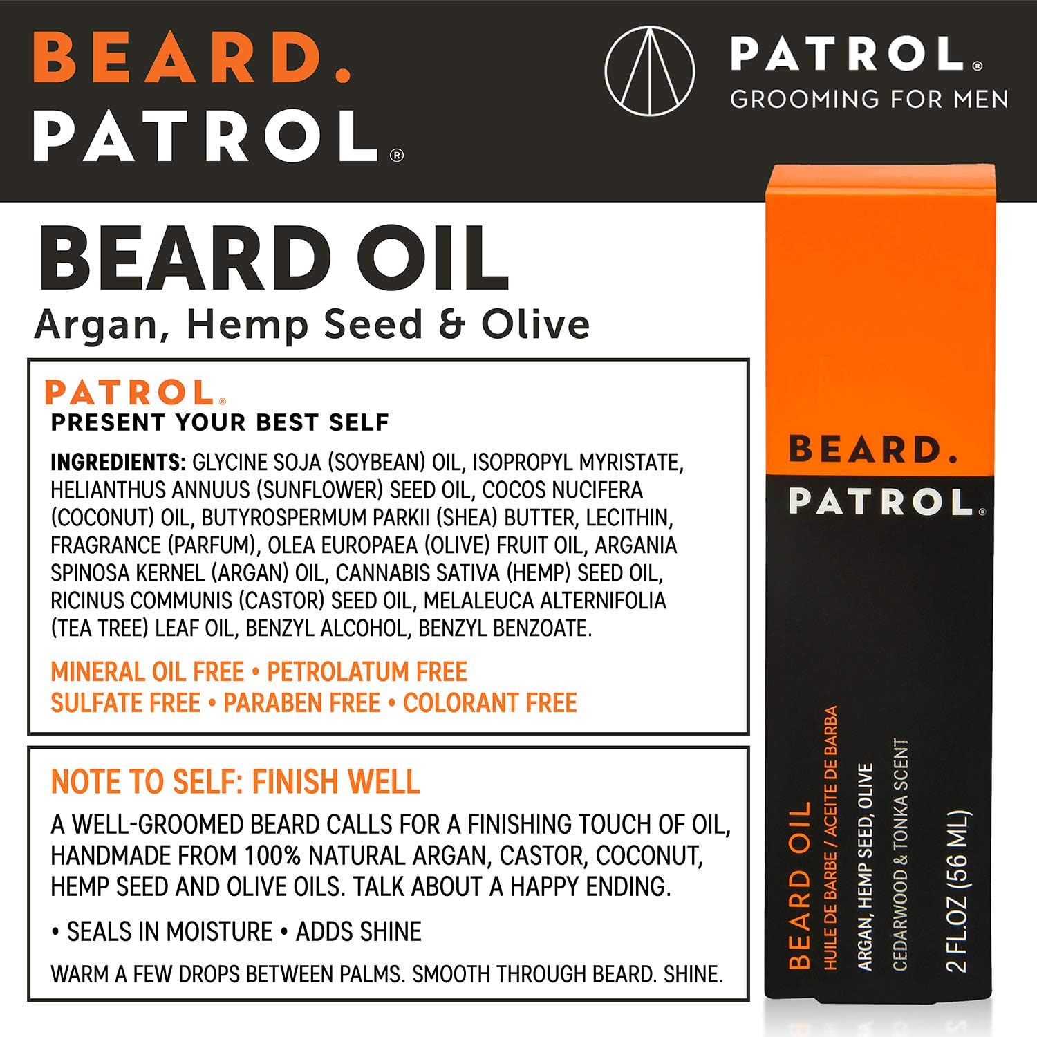 Bump Patrol Beard Patrol Beard Oil Softens Smooths Strengthens Beard Growth - Thumbnail 2