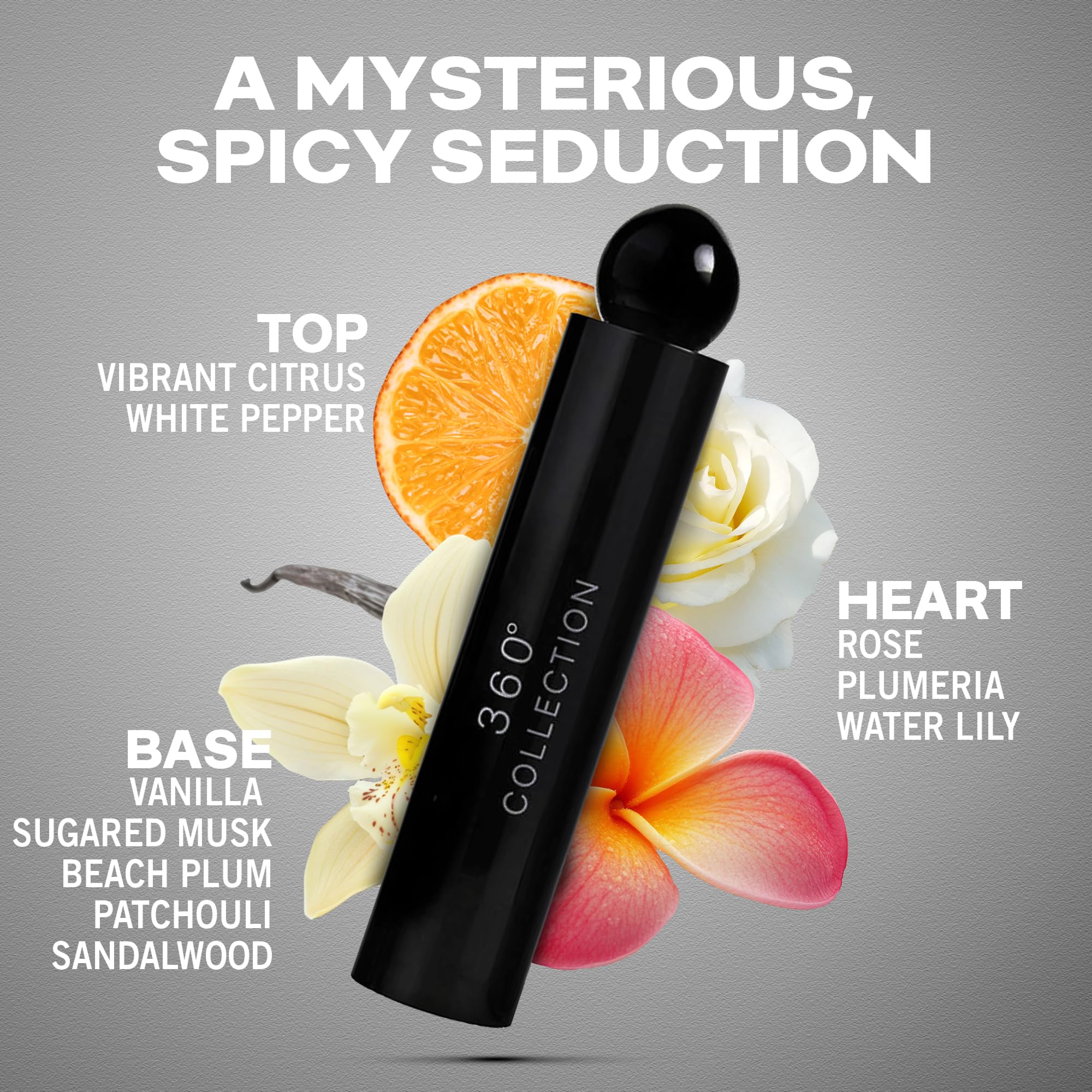 Perry Ellis 360 Collection Noir For Men EDT 3.4 oz - Thumbnail 2