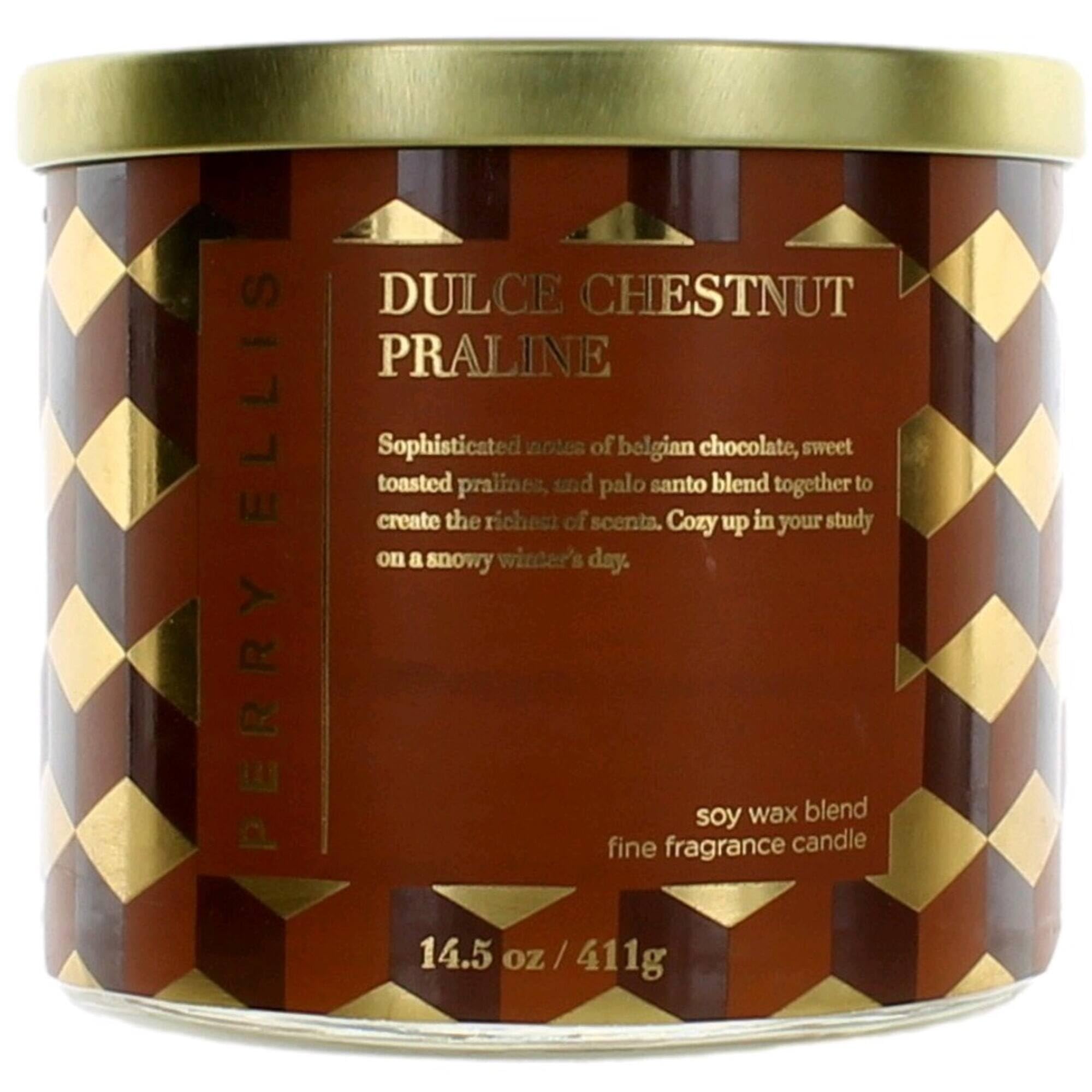 [Candles] Perry Ellis Dulce Chestnut Praline Candle 14.5 Usa 1pcs Bybox - Thumbnail 2