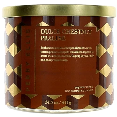 [Candles] Perry Ellis Dulce Chestnut Praline Candle 14.5 Usa 1pcs Bybox - Thumbnail 3
