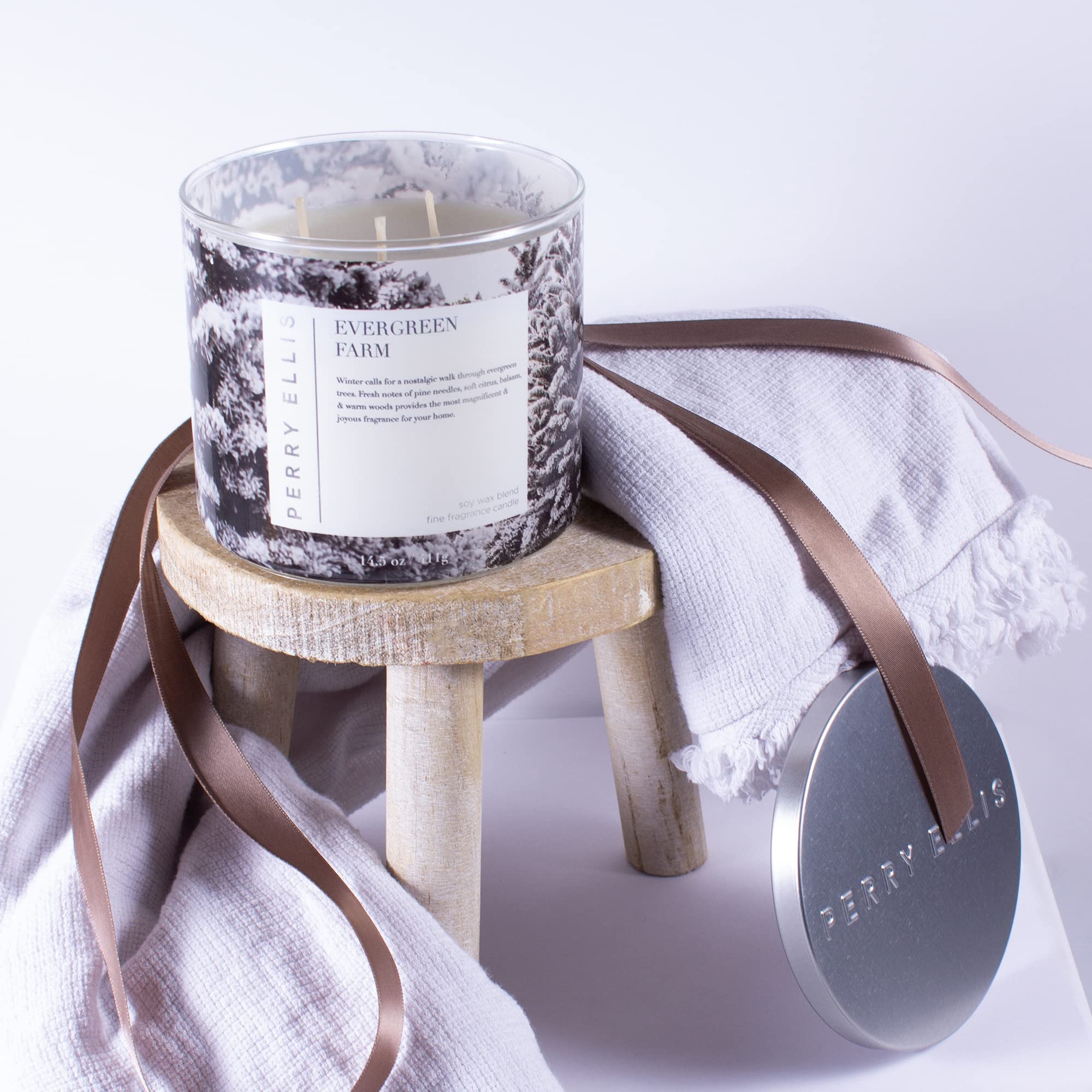 [Candles] Perry Ellis Evergreen Farm Candle 14.5 Usa 1pcs Bybox - Thumbnail 2