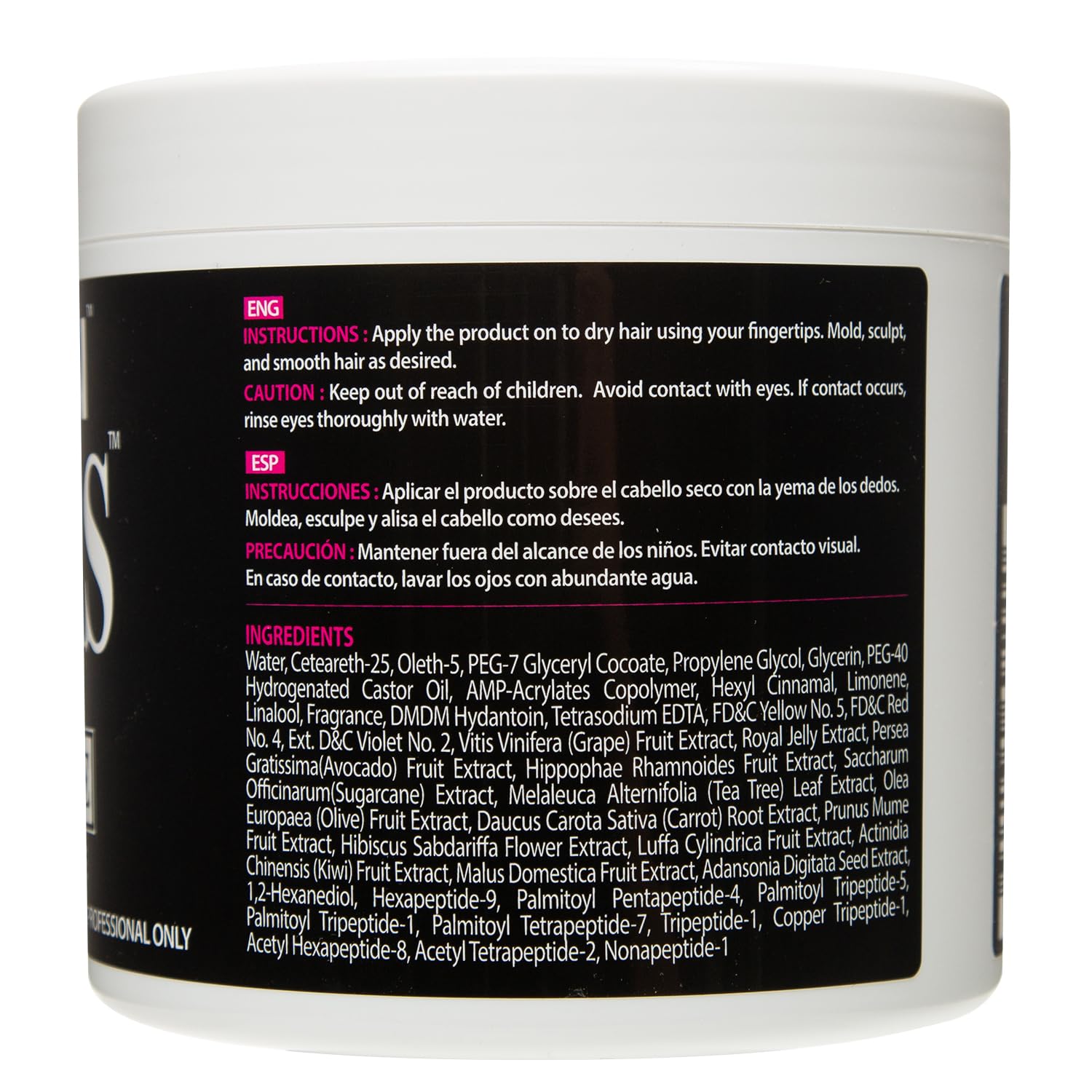 Pink Lemon Braiding Gel Maximum Hold No Flaking Hold High Shine. for Micro - Thumbnail 2