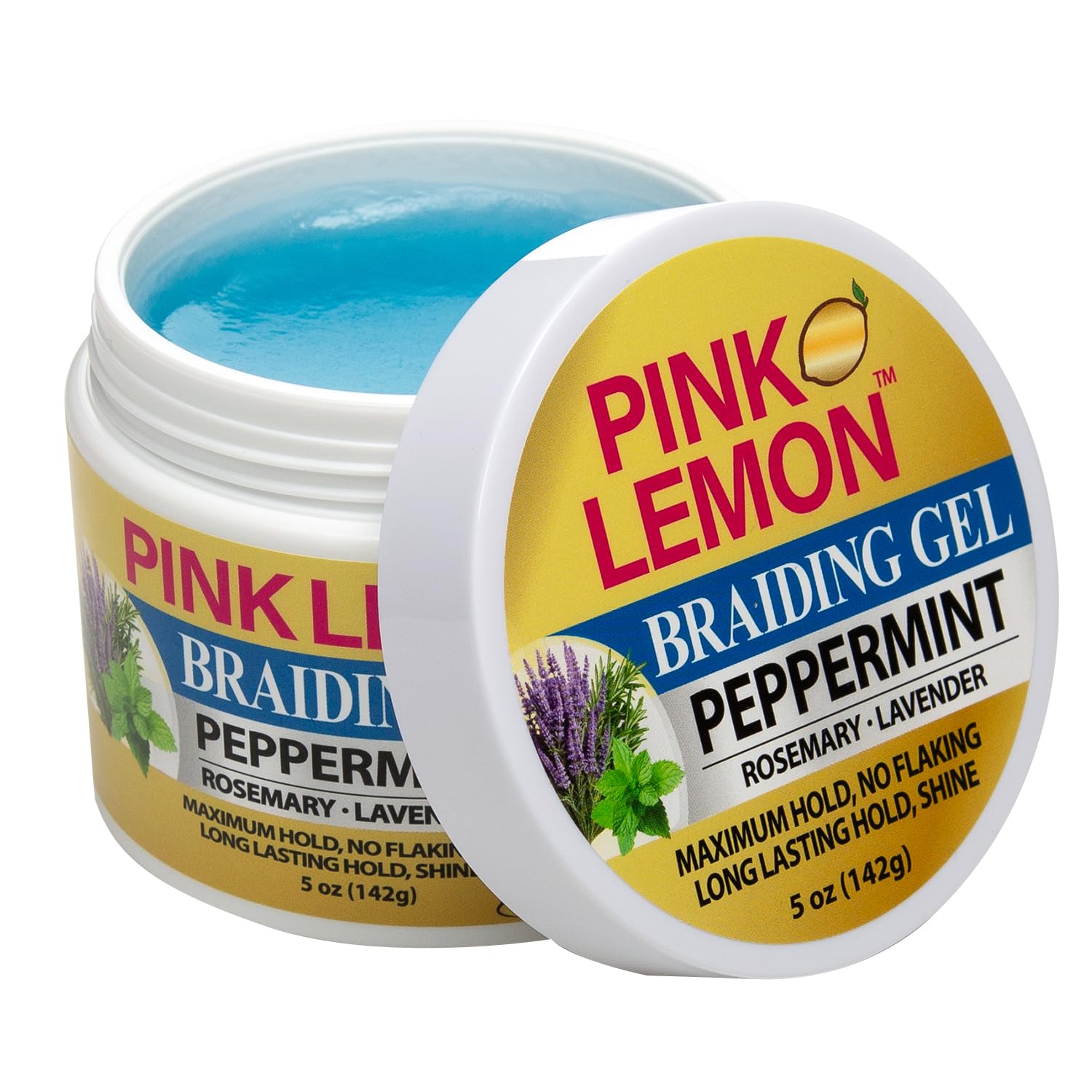 Pink Lemon Braiding Gel Peppermint Maximum Hold No Flaking Hold High Shine. for - Thumbnail 2