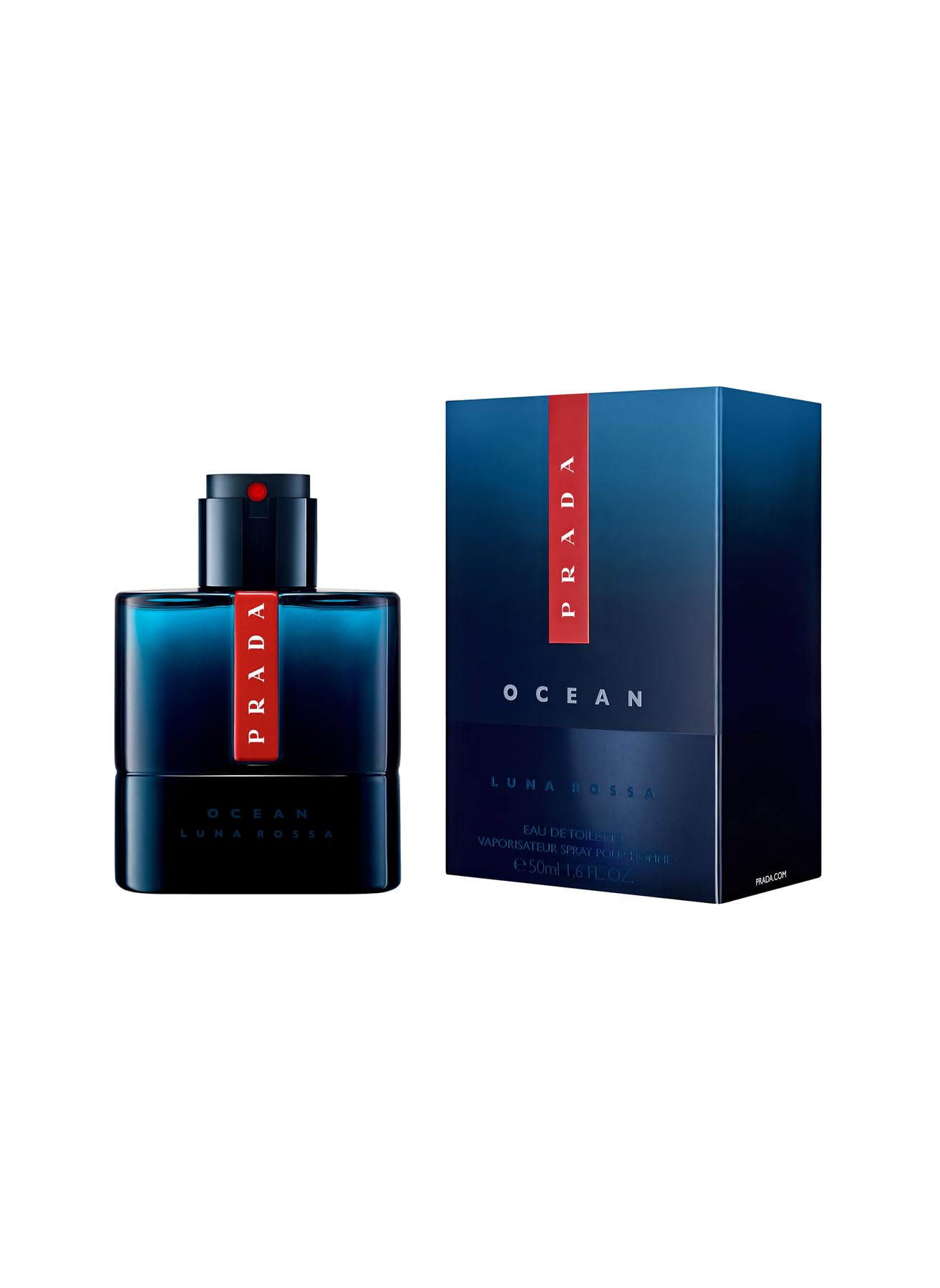 Prada Luna Rossa Ocean Fragrances 3614273556187 For Men EDT 1.6 oz - Thumbnail 2