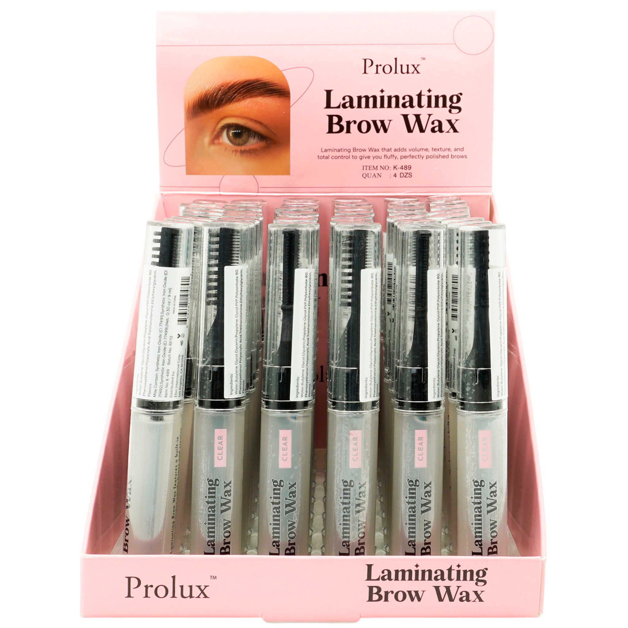 (48-pack) Prolux Laminating Brow Wax Clear