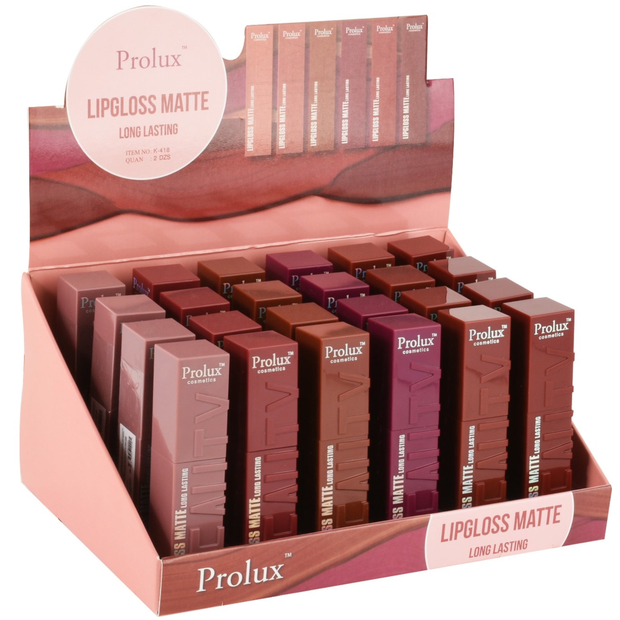(24-pack) Prolux Lipgloss Matte Long Lasting