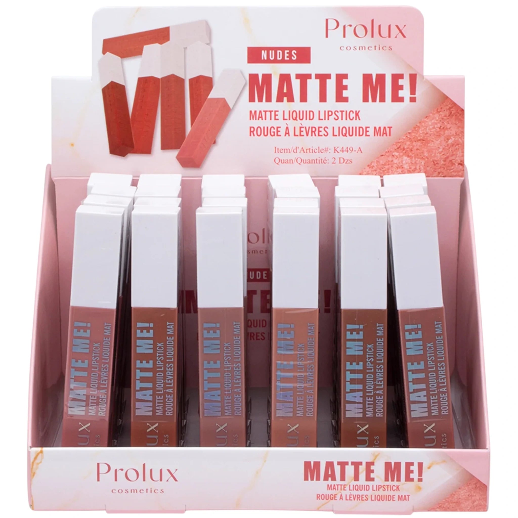 (24-pack) Prolux Matte Me! Matte Liquid Lipstick Nudes - Thumbnail 3