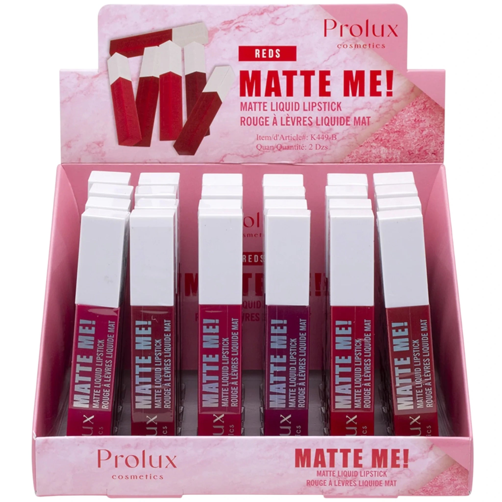 (24-pack) Prolux Matte Me! Matte Liquid Lipstick Nudes