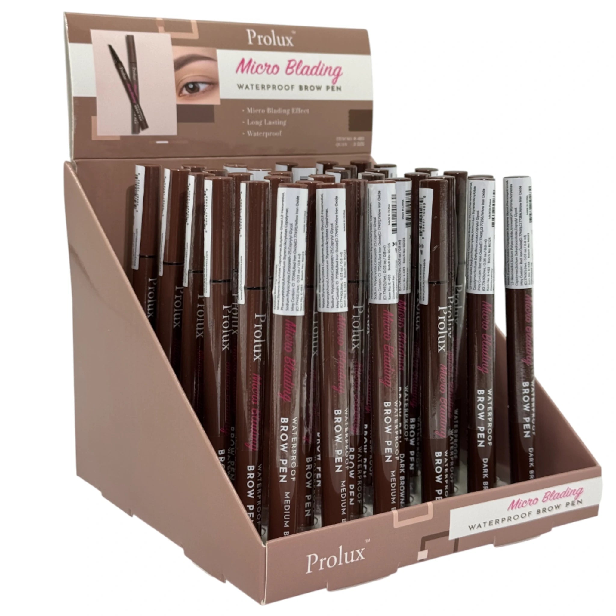 (36-pack) Prolux Micro Blading Waterproof Brow Pen - Thumbnail 2