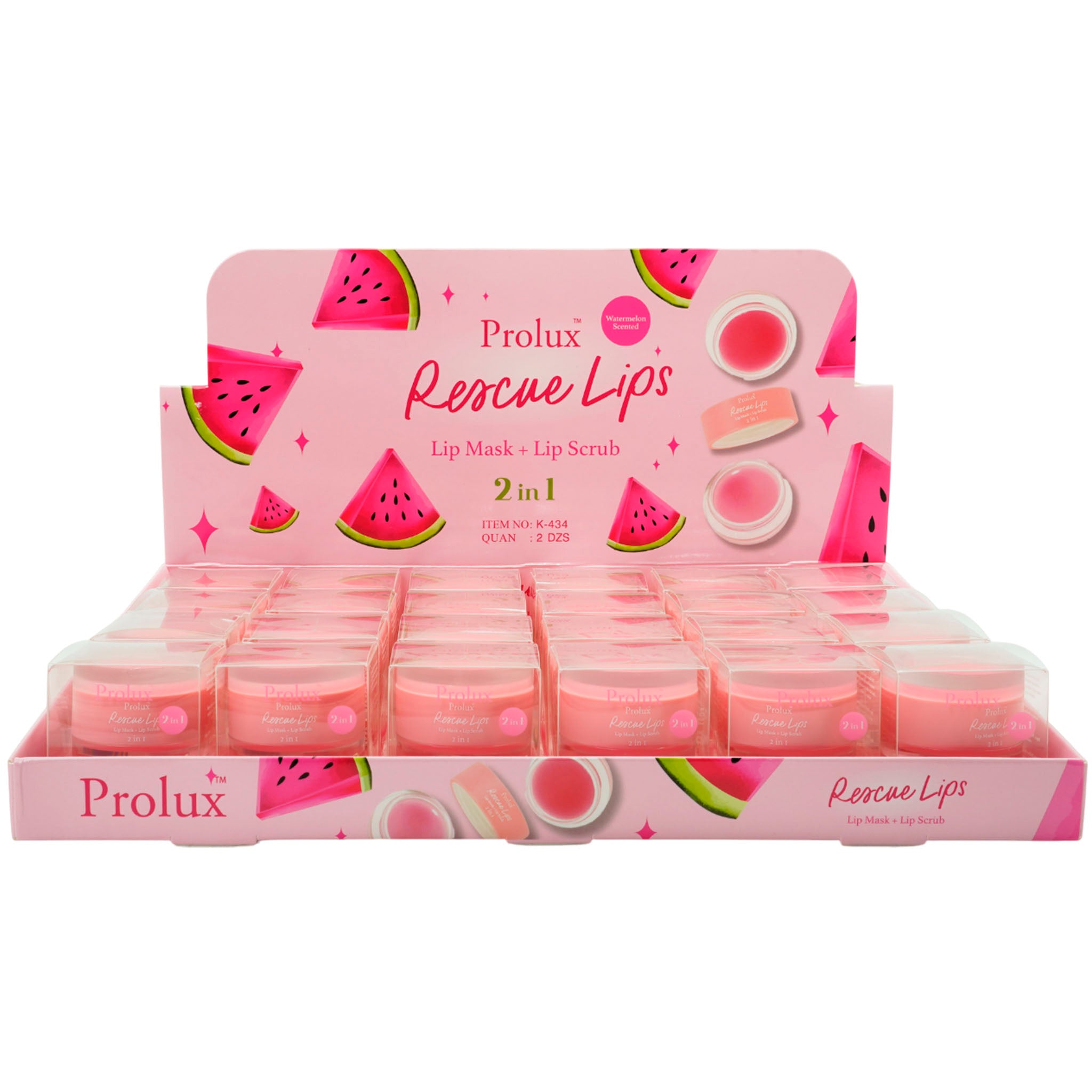 (24-pack) Prolux Rescue Lips Lip Mask + Lip Scrub