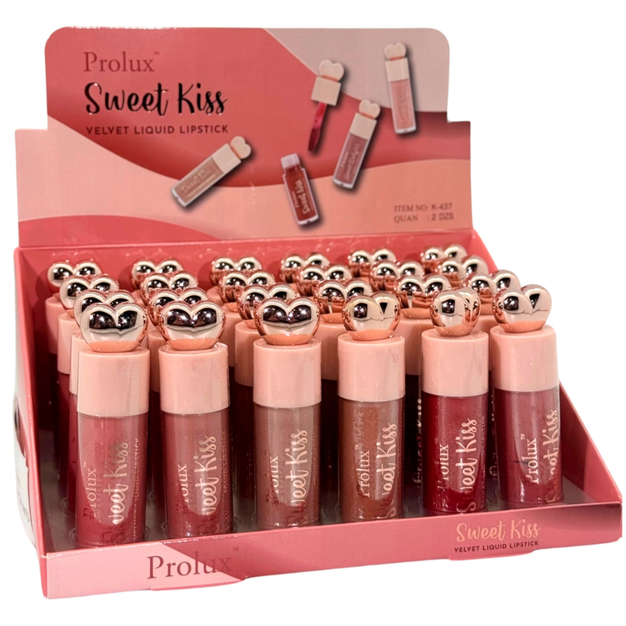 (24-pack) Prolux Sweet Kiss Velvet Liquid Lipstick