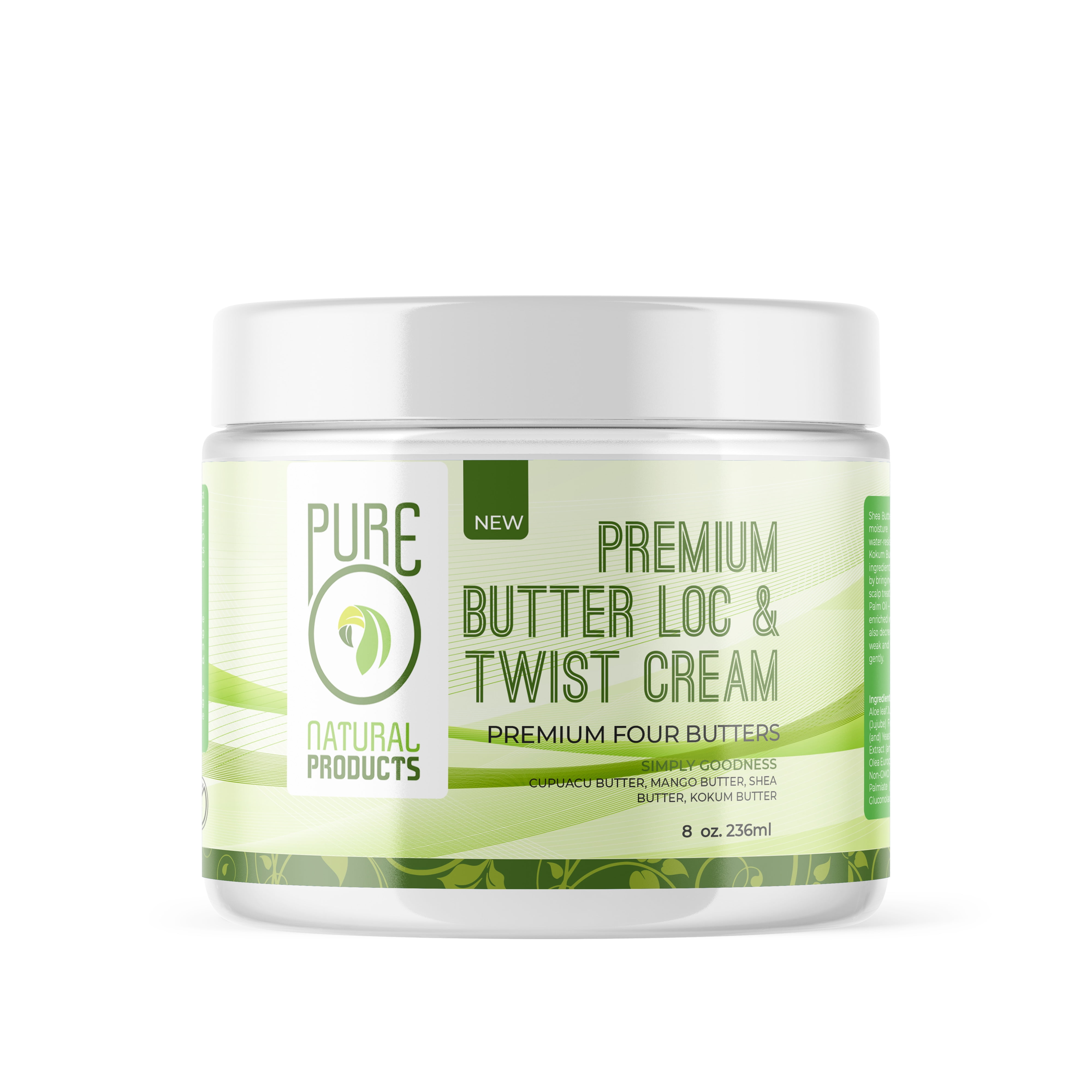 Pureo Natural Butter Loc Twist Cream 8 oz