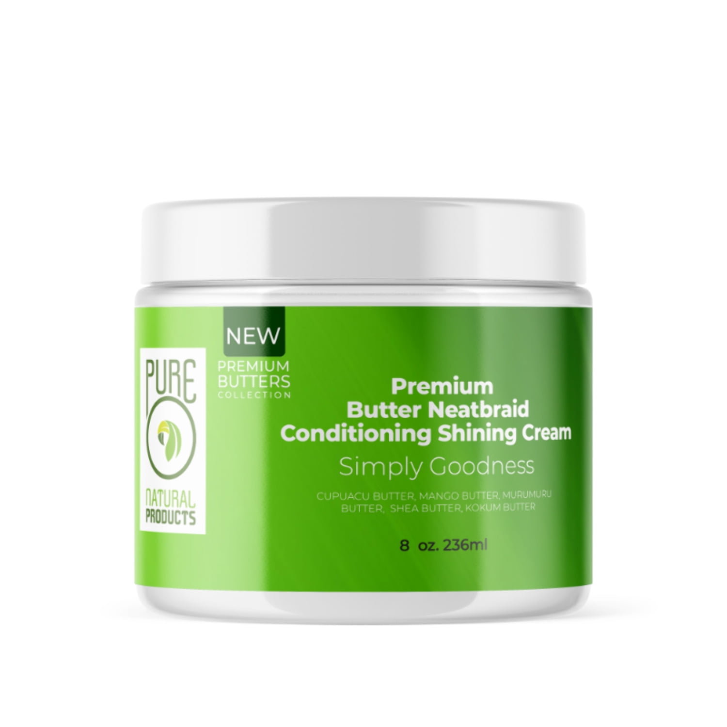 Pureo Natural 5 Butter Neatbraid Conditioning Shining Cream 8 oz