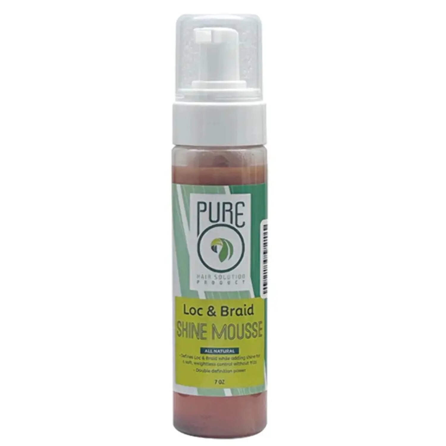 Natural Shine Mousse for Locs Braids By Pureo
