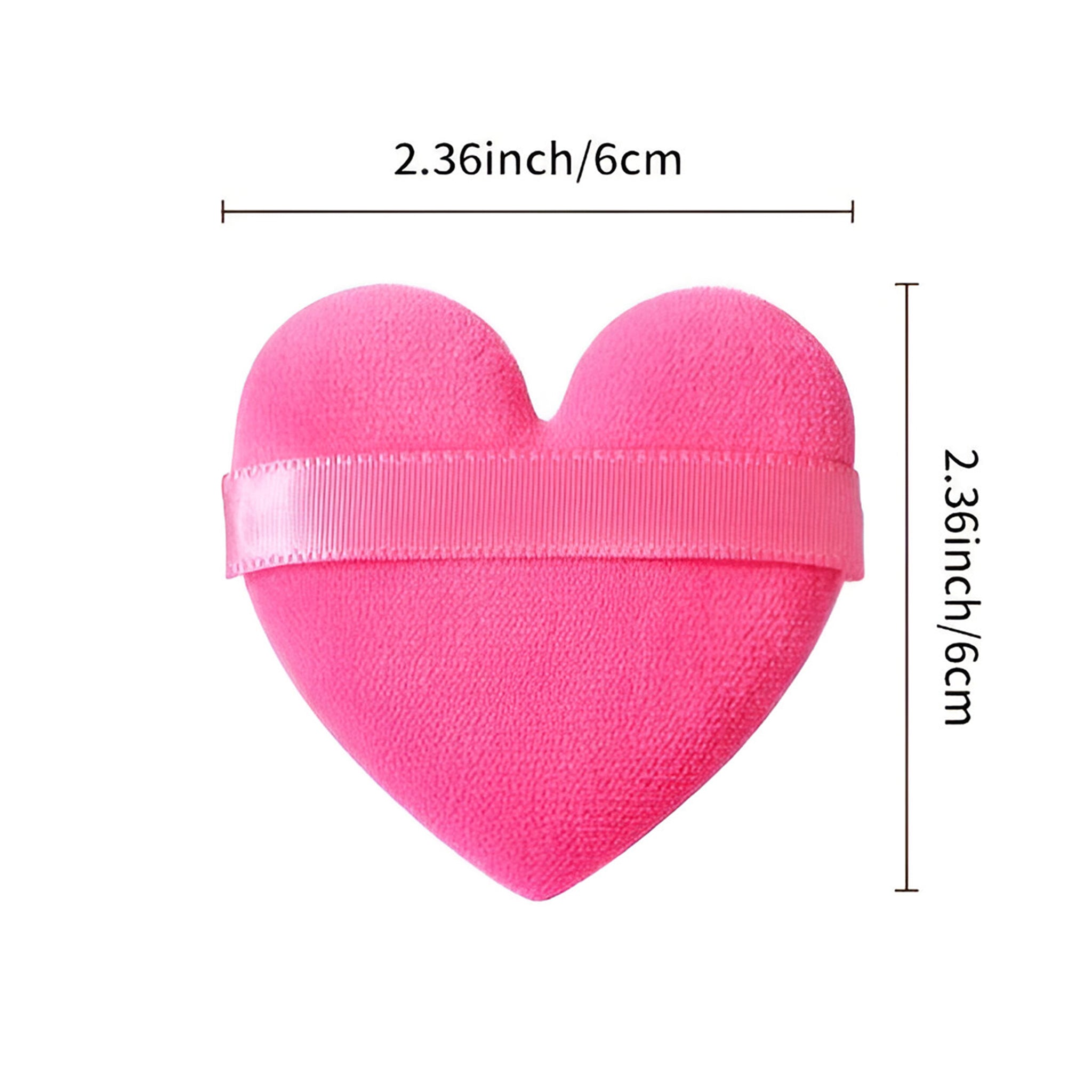 (12-pack) Px Look Heart Cosmetic Puff A - Thumbnail 2