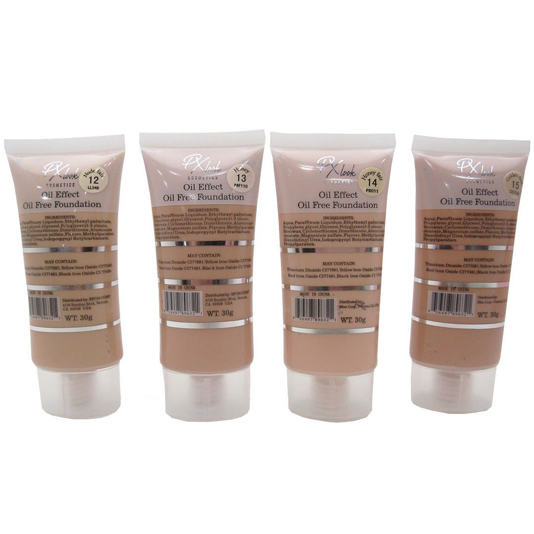 (24-pack) PX Look Makeup Oil Effect Liquid Foundation - Wolesale Display 24 Units (5632-B) - Thumbnail 2