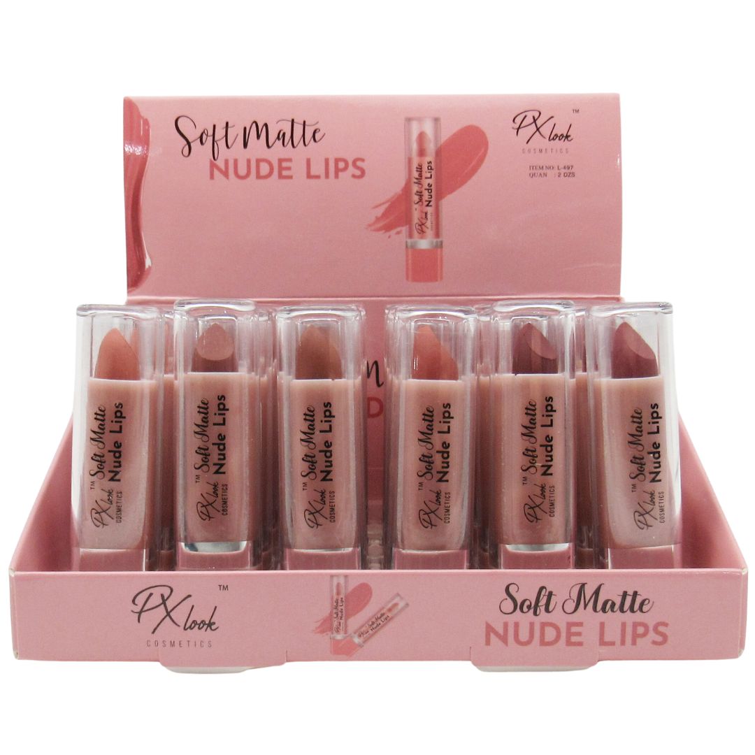(24-pack) PX Look Soft Matte Nude Lips