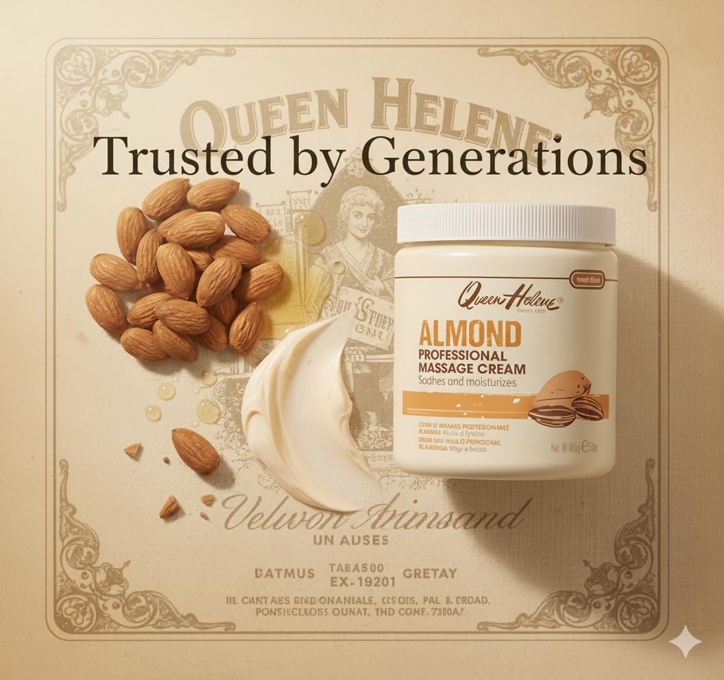 Queen Helene Almond Professional Massage Cream Rich Conditioning Cream for - Thumbnail 3