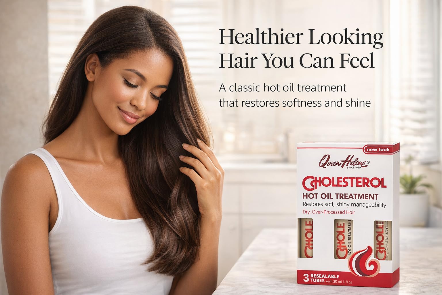 Queen Helene Cholesterol Repairing Moisturizing Hot Oil Hair Treatment 1 Fl Oz - Thumbnail 2