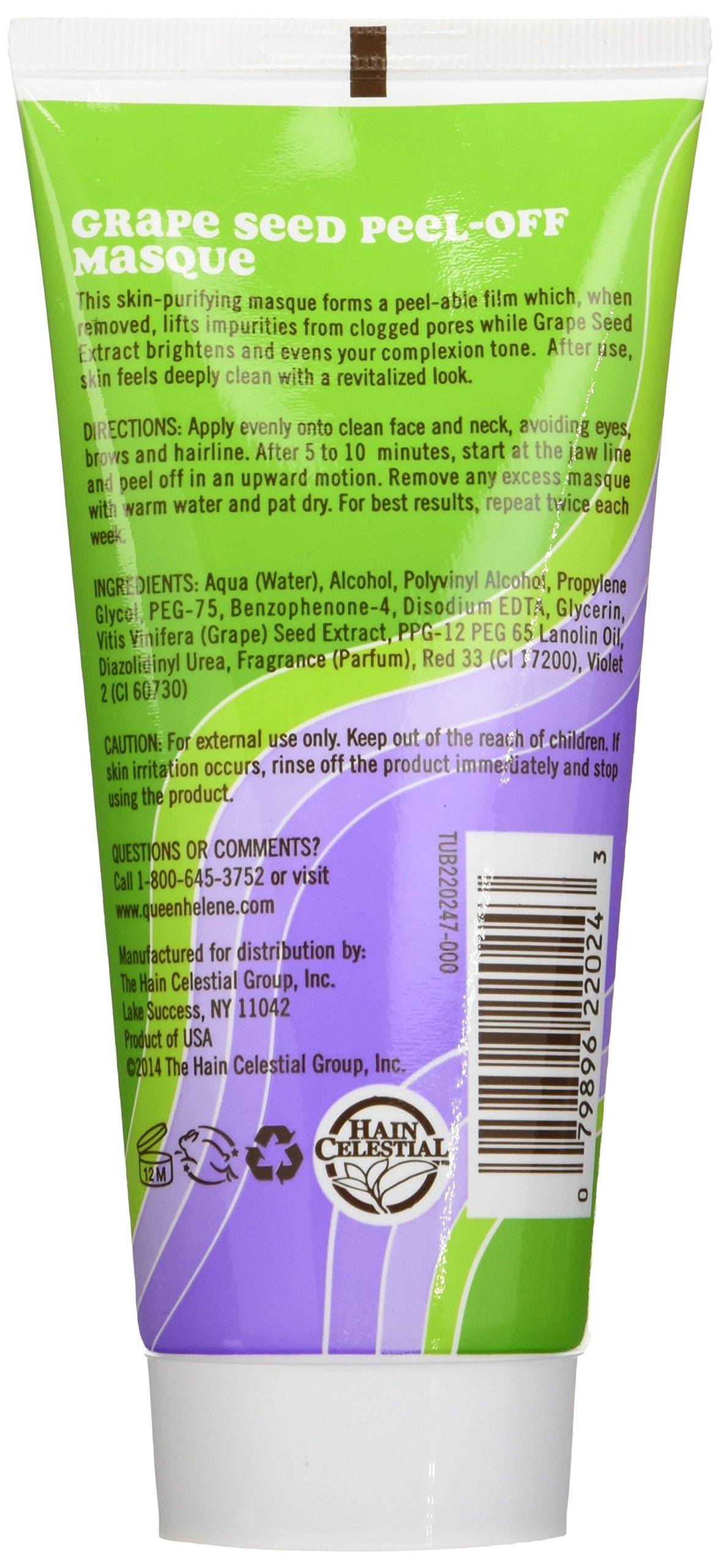 Queen Helene Facial Masque Grape Seed Peel Off 6 oz - Thumbnail 2
