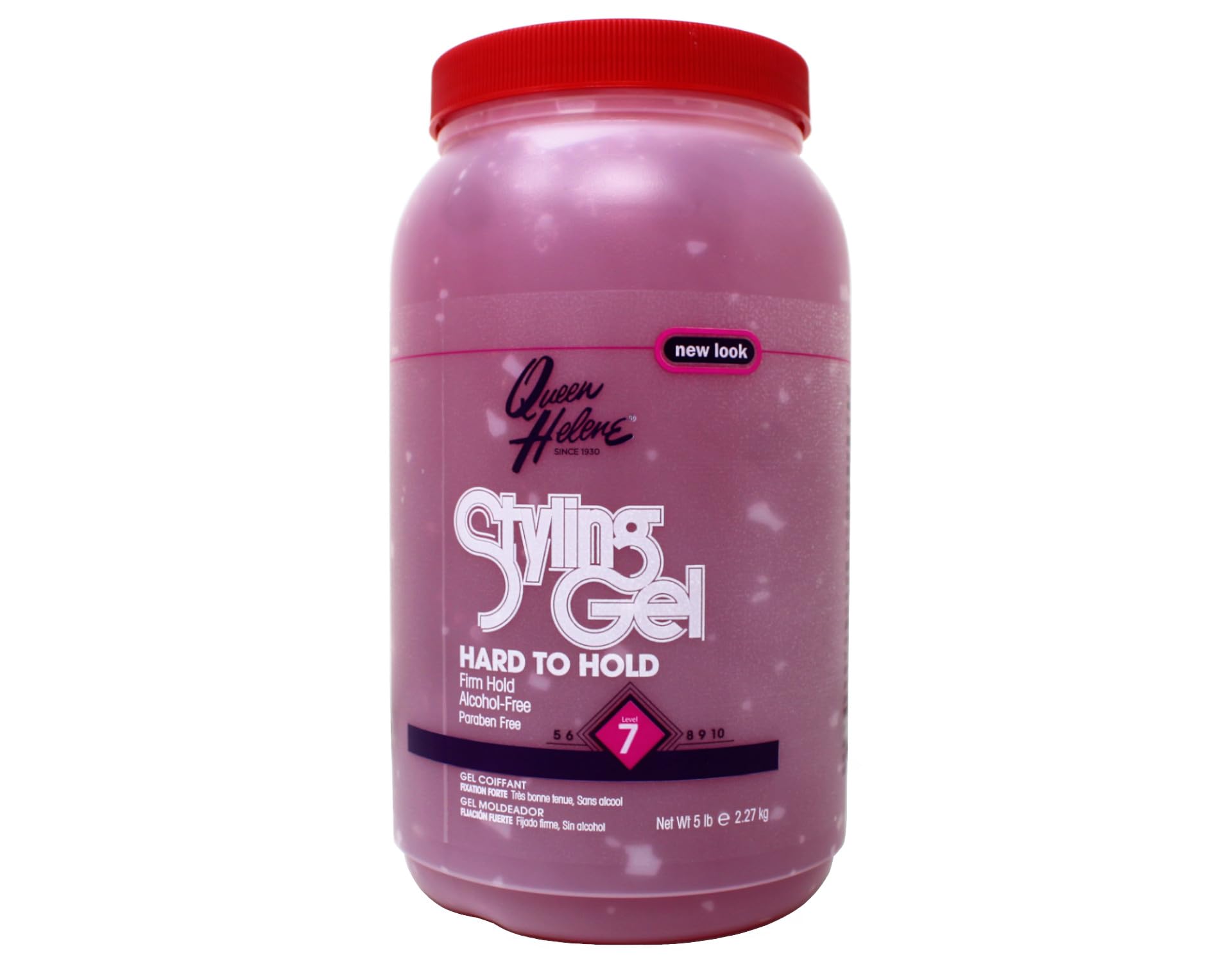 Queen Helene Hard To Hold Styling Gel Firm Hold 7 Alcohol Free Paraben Free 5 Lb